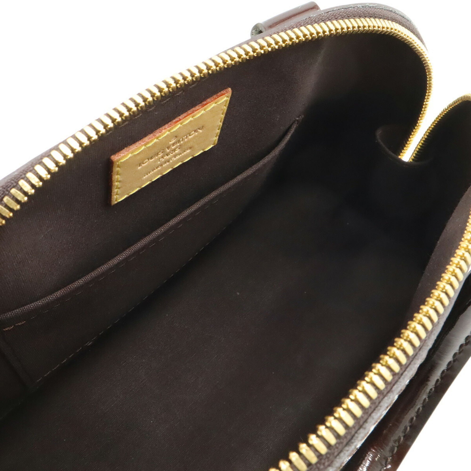 Louis Vuitton Amarante Monogram Vernis Rayures Handbag Shoulder Bag (Pre-Owned)