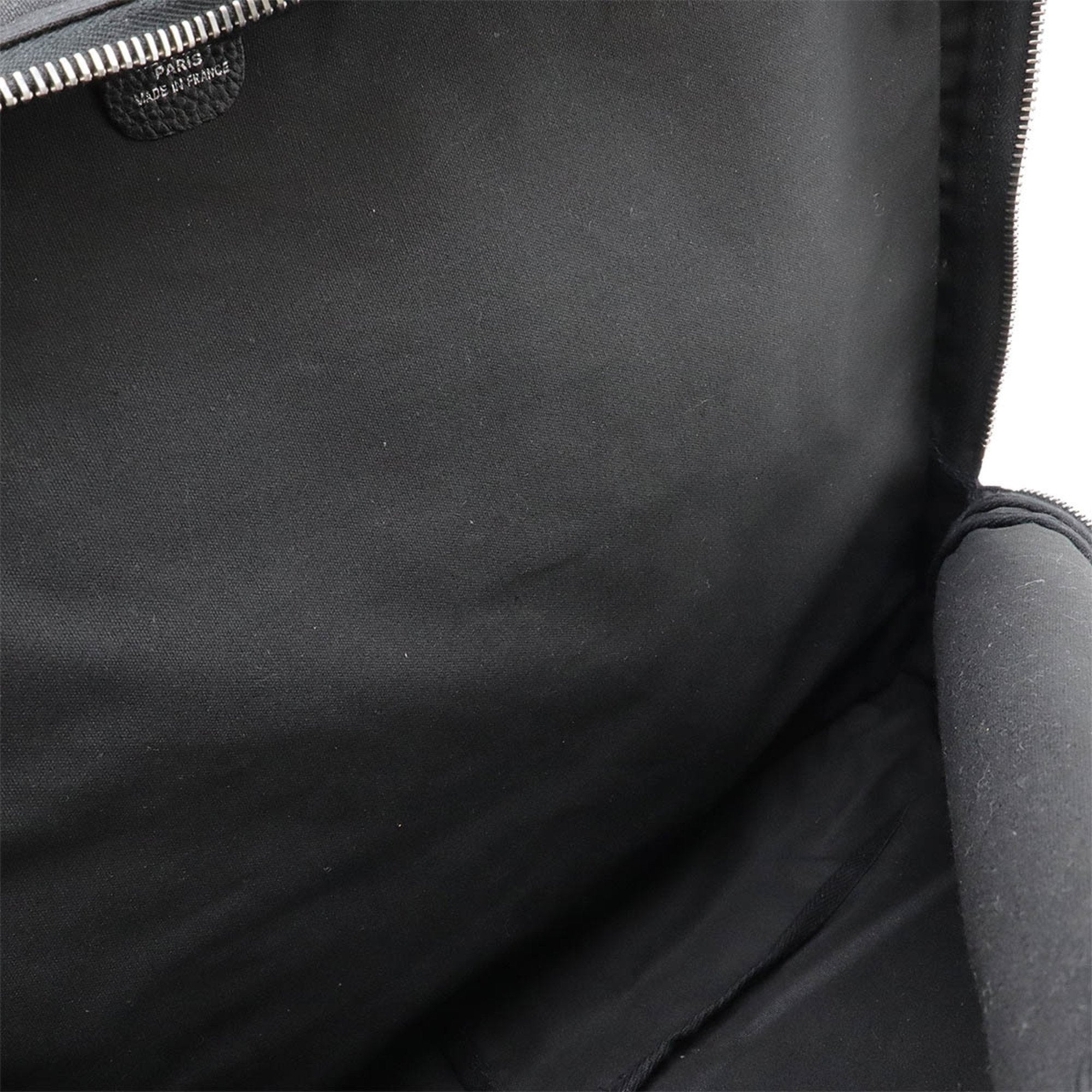 Hermes Black Canvas Leather Briefcase (Pre-Owned)