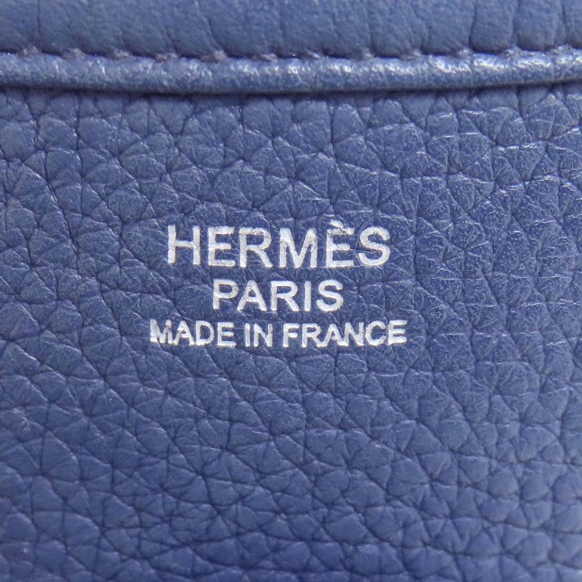 Hermes Blue Taurillon Clemence Leather Shoulder Bag (Pre-Owned)