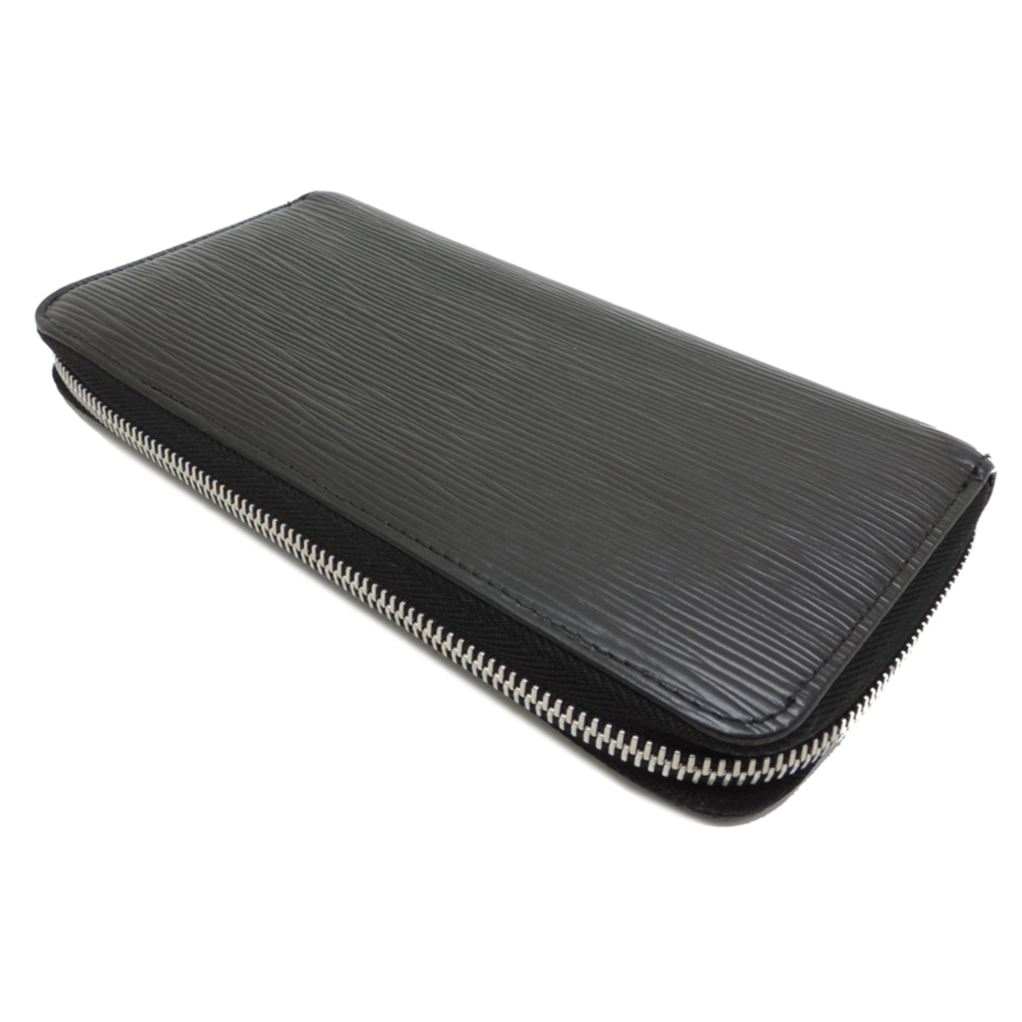 Louis Vuitton Black Noir Epi Leather Long Wallet (Bi-Fold) (Pre-Owned)