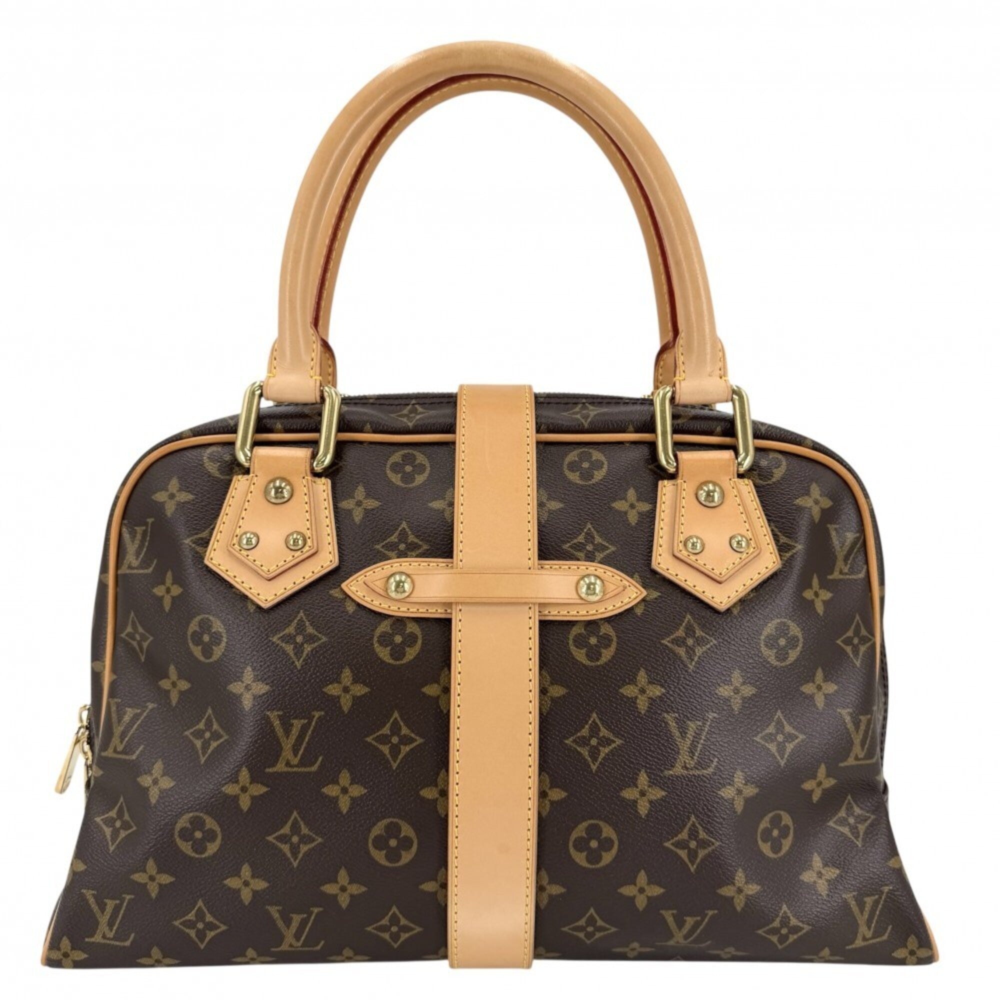 Louis Vuitton Brown Monogram Canvas Handbag (Pre-Owned)