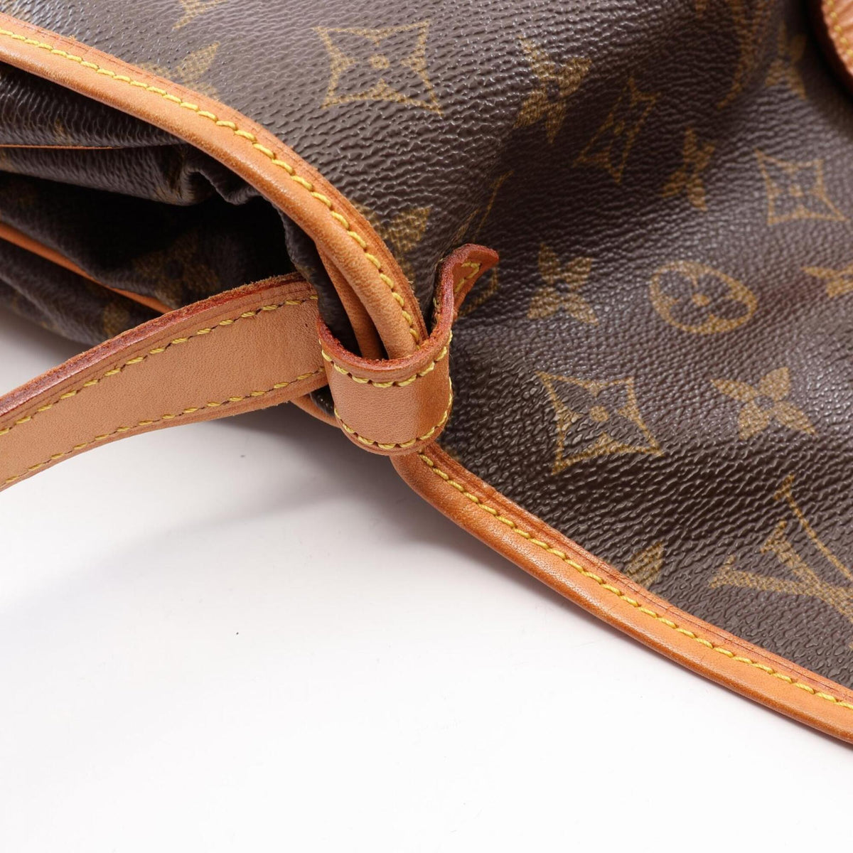 Louis Vuitton Brown Coated Canvas Pvc Monogram Leather Handbag Shoulder Bag (Pre-Owned)