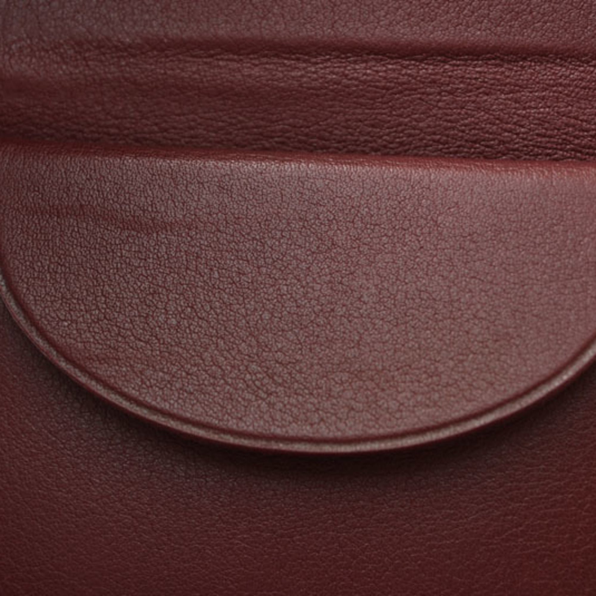 Cartier Must Bordeaux Leather Coin Purse/Coin Case (Pre-Owned)