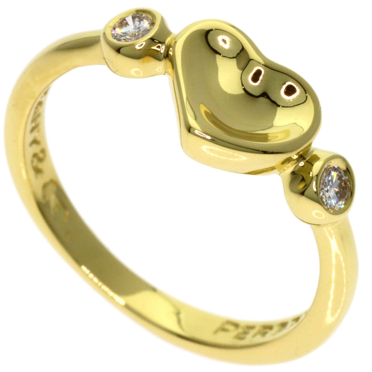 Tiffany Heart Yellow Gold (18K) Band Ring (Pre-Owned)