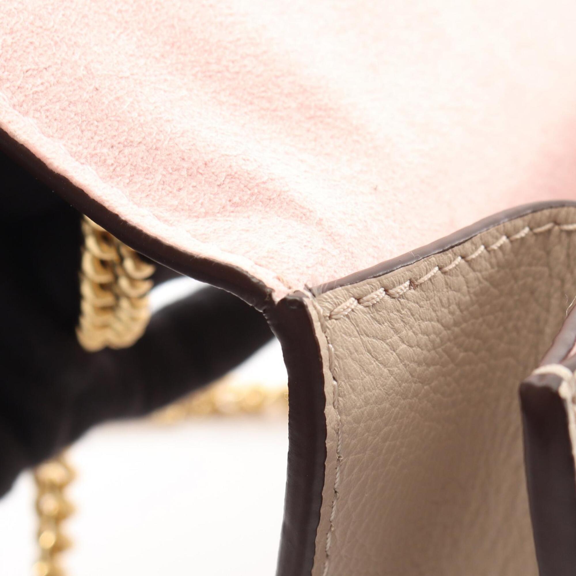 Louis Vuitton Pink Leather Shoulder Bag (Pre-Owned)