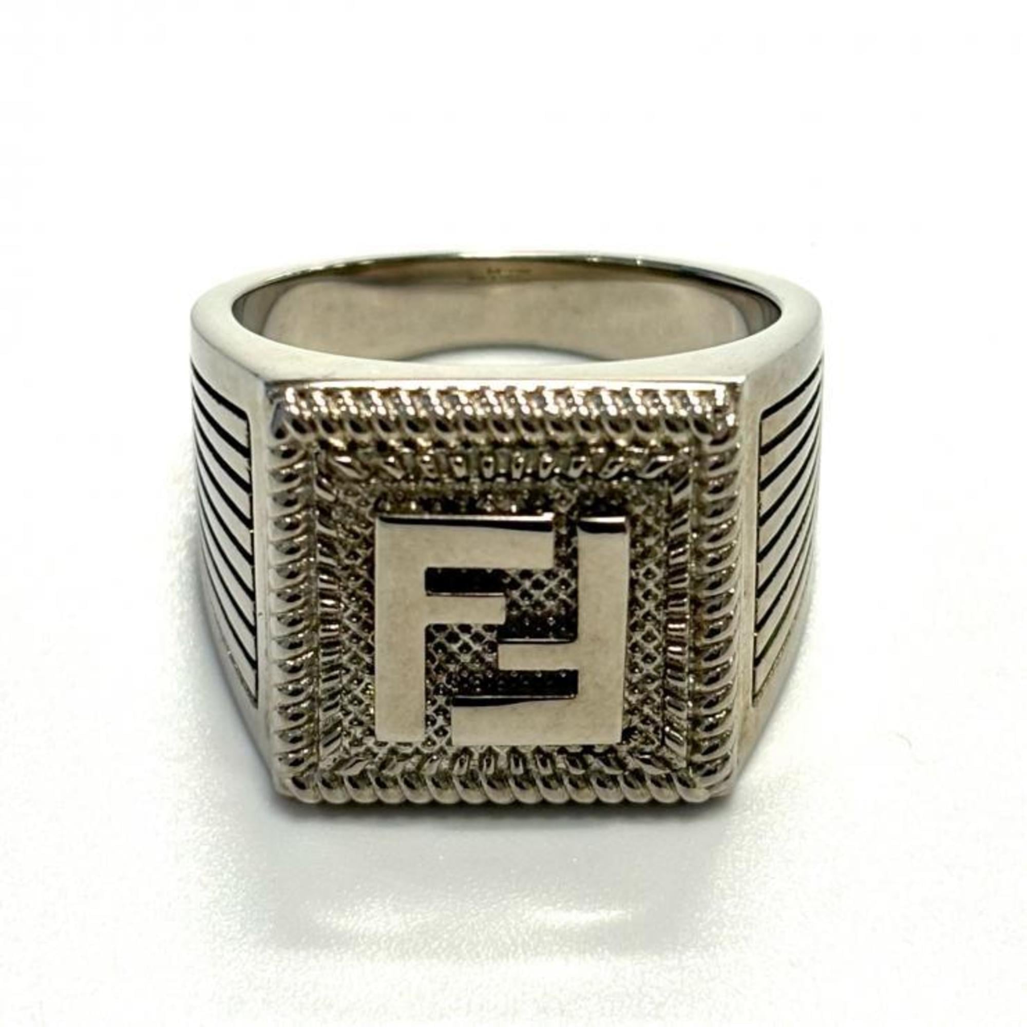 Fendi Silver Band Ring (Pre-Owned)