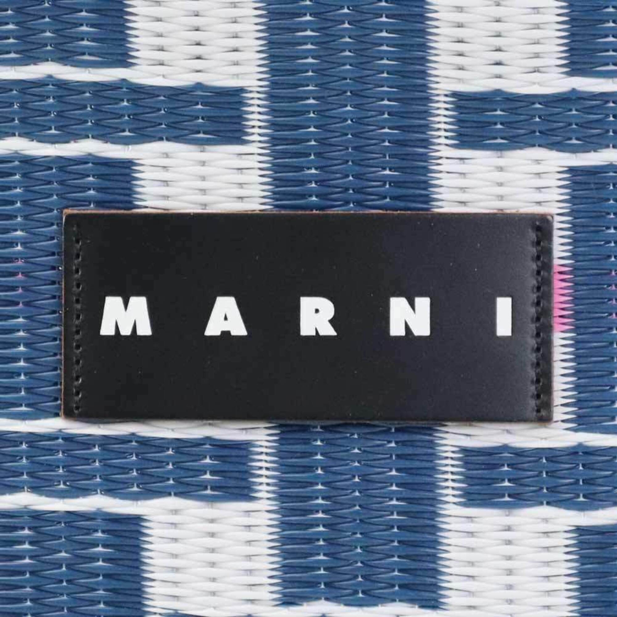Marni Navy Pink White Pvc Handbag (Pre-Owned)