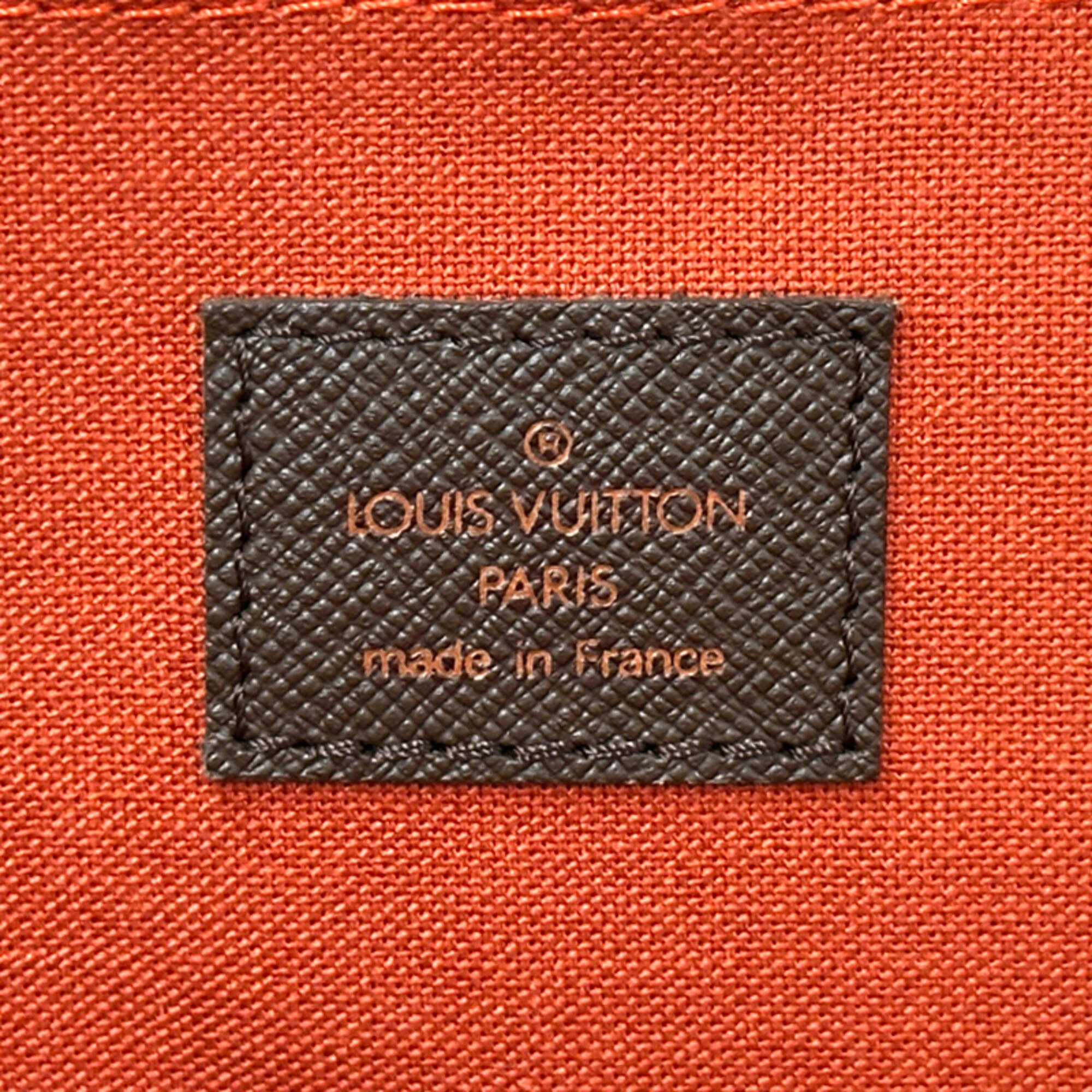 Louis Vuitton Damier Brown Ebene Damier Canvas Handbag Shoulder Bag (Pre-Owned)