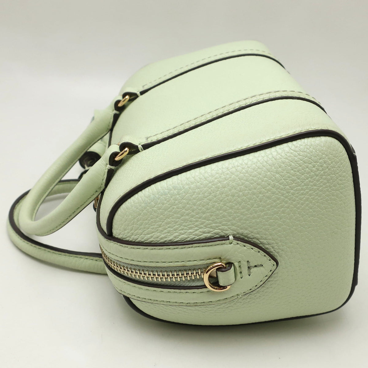 Tory Burch Green Leather Boston Bag (Pre-Owned)