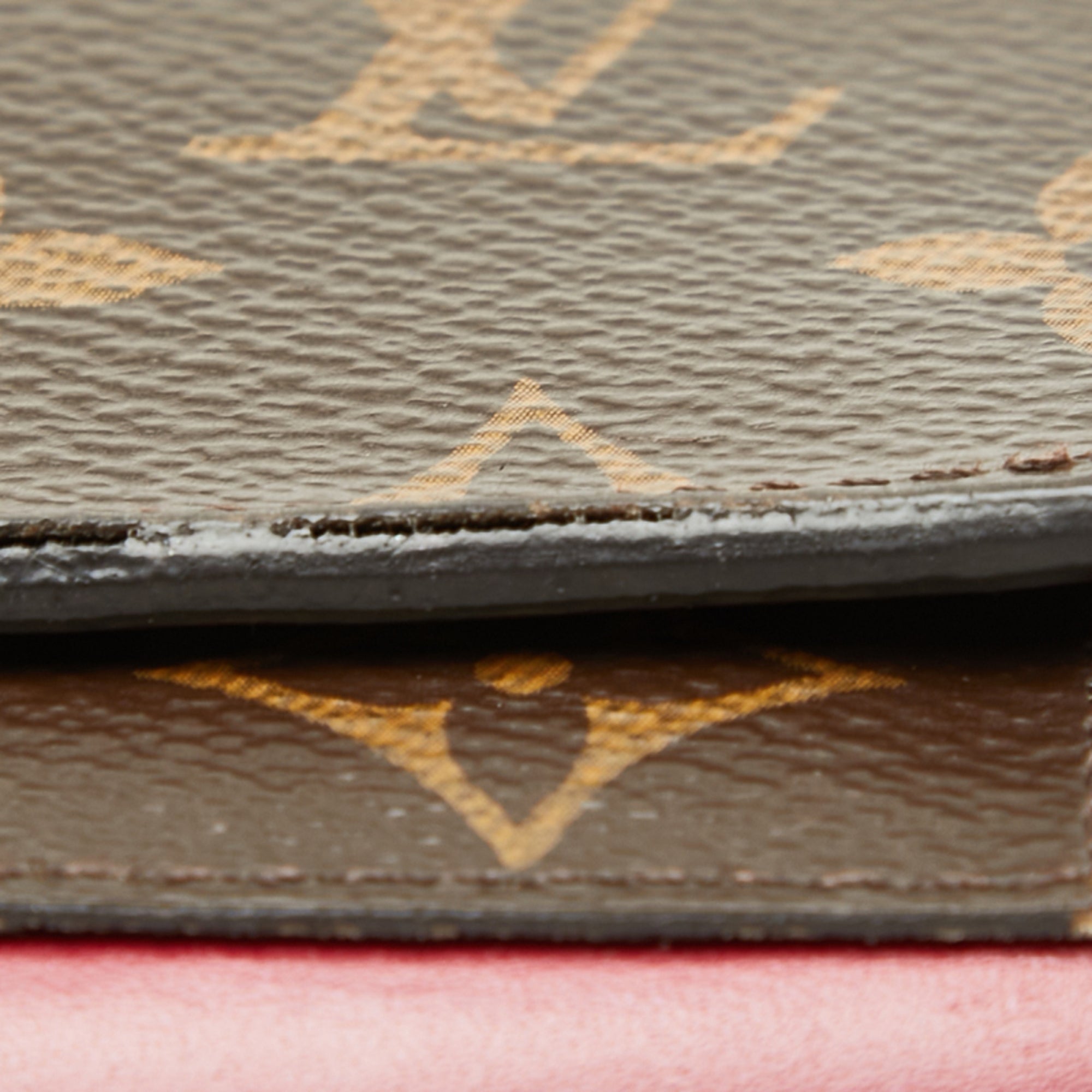 Louis Vuitton Brown Fuchsia Monogram Monogram Wallet (Bi-Fold) (Pre-Owned)