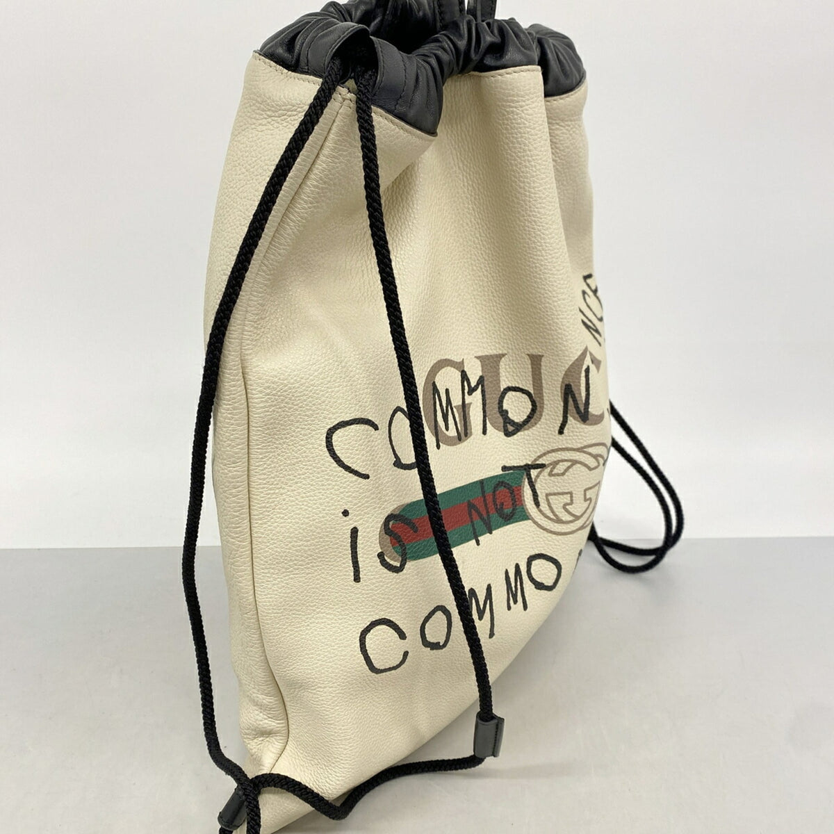 Gucci Ivory Leather Backpack (Pre-Owned)