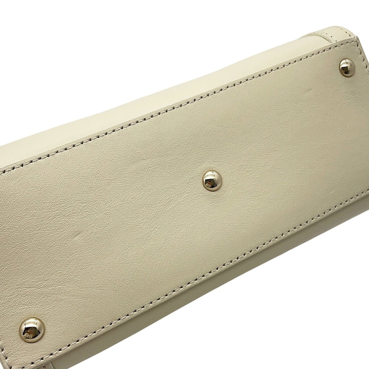 Gucci Ivory Leather Handbag Shoulder Bag (Pre-Owned)