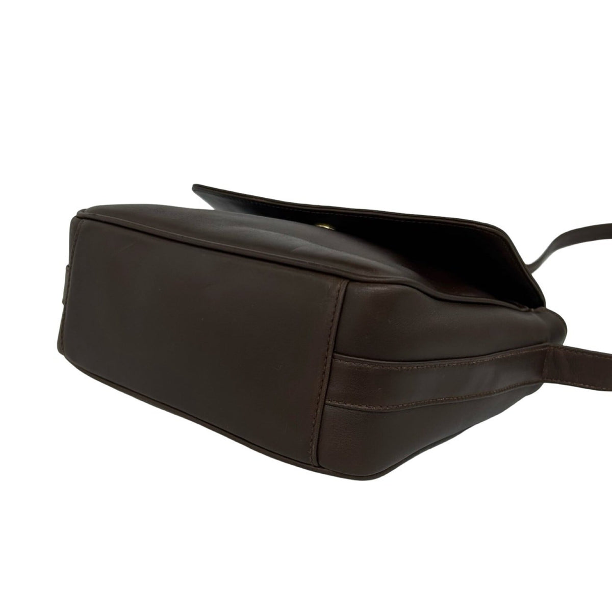 Gucci Brown Leather Pochette Shoulder Bag (Pre-Owned)