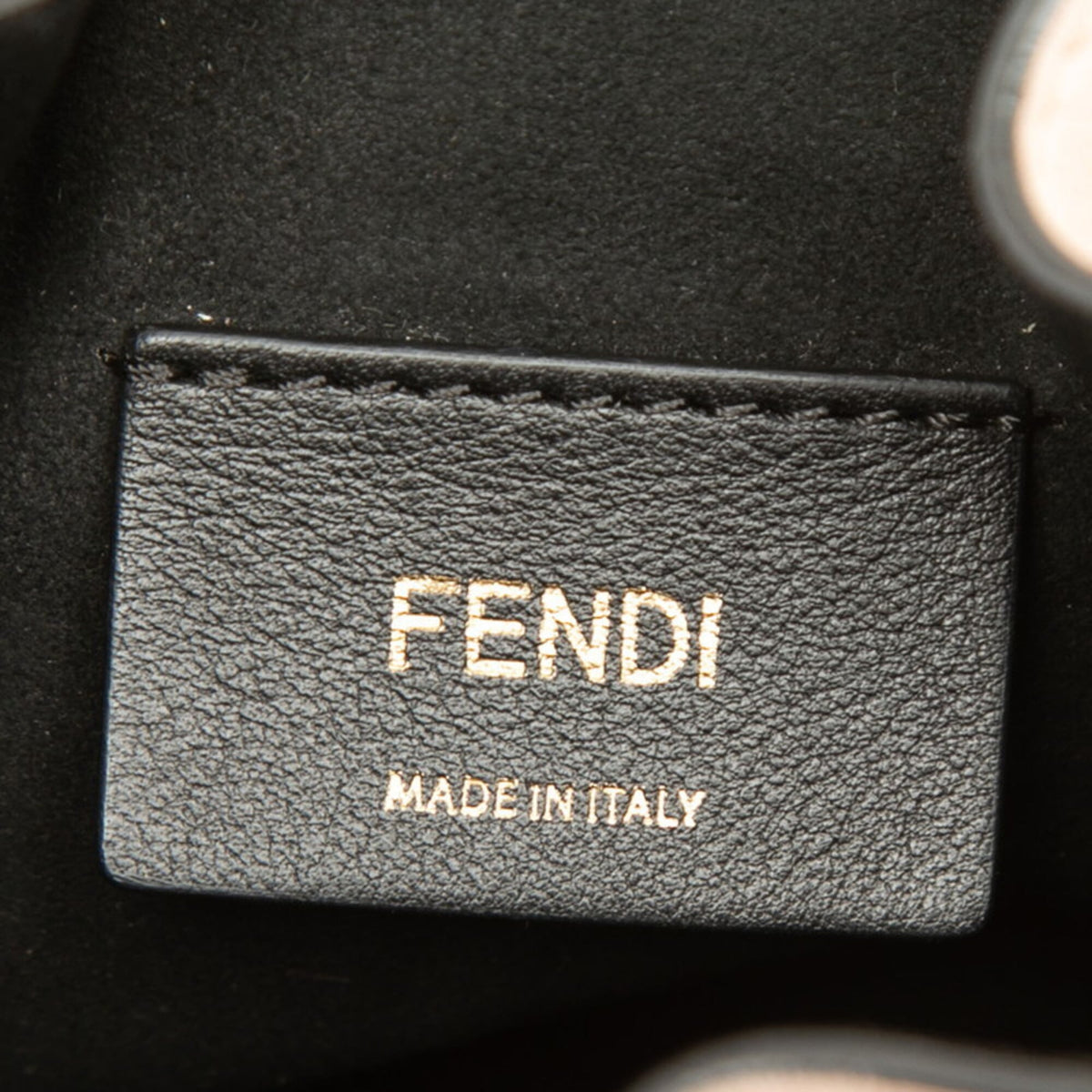 Fendi Black Pink Leather Handbag Shoulder Bag (Pre-Owned)