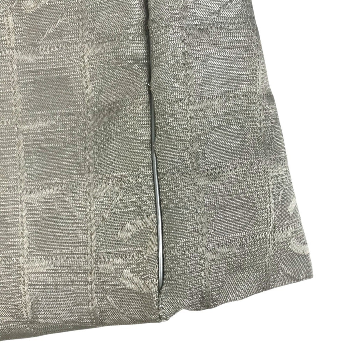 Chanel Silver Nylon Jacquard Shoulder Bag Tote Bag (Pre-Owned)