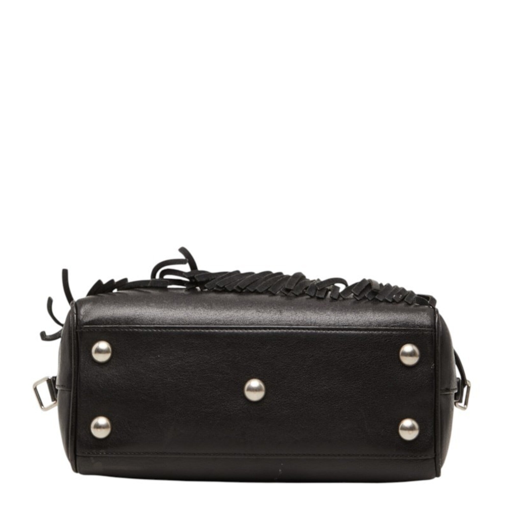 Saint Laurent Black Leather Handbag Shoulder Bag (Pre-Owned)