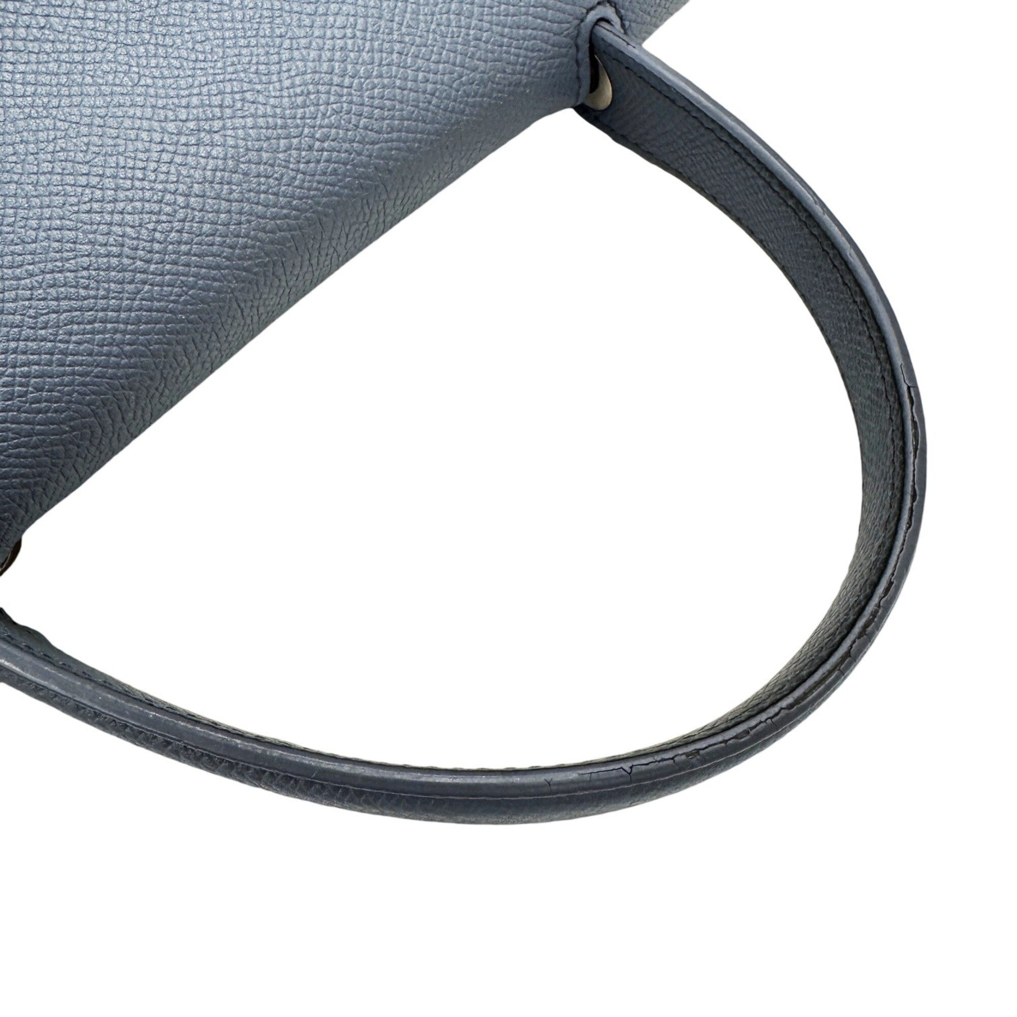 Celine Blue Leather Handbag Shoulder Bag (Pre-Owned)