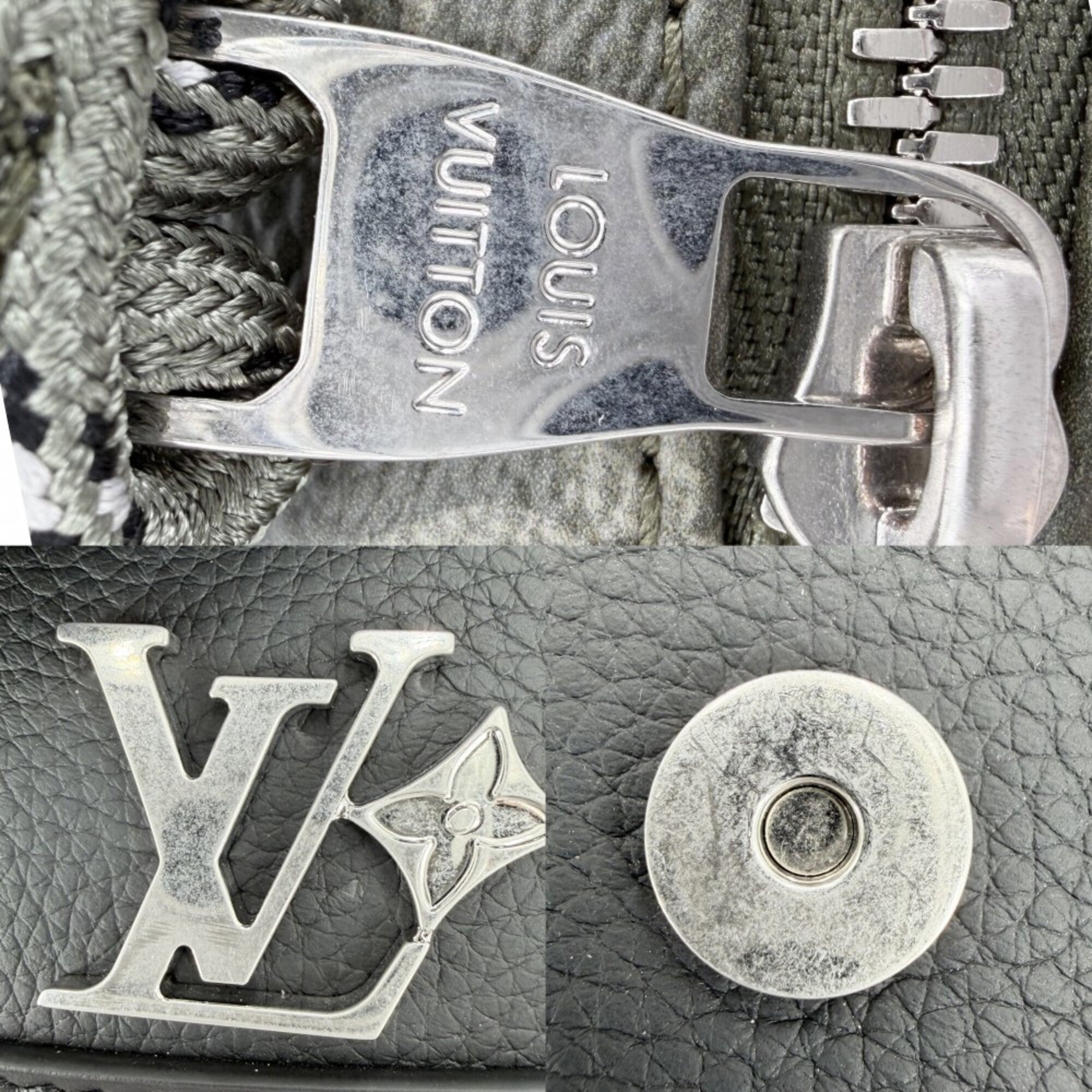 Louis Vuitton Black Khaki Monogram Shoulder Bag (Pre-Owned)