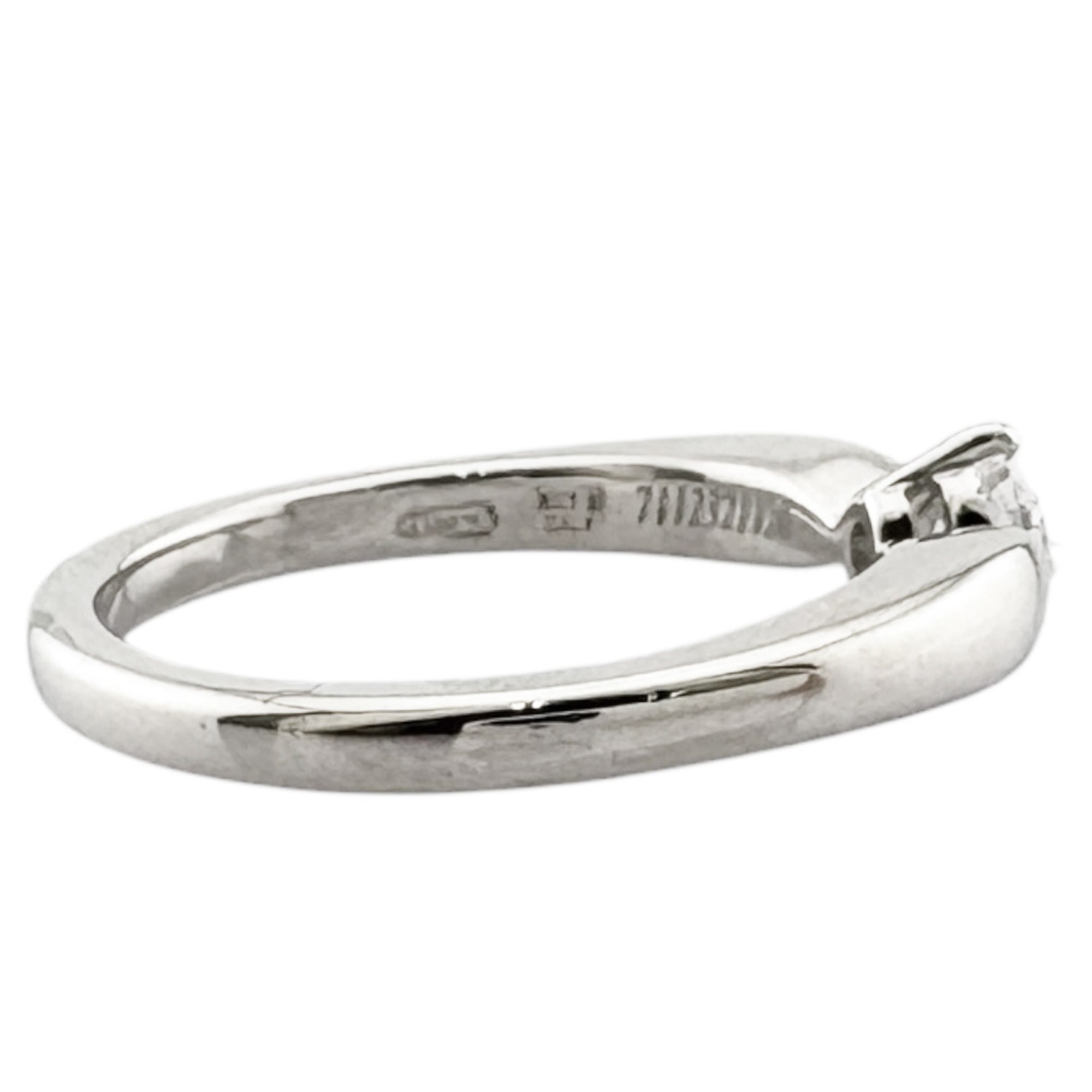 Bvlgari Silver Platinum 950 Band Ring (Pre-Owned)