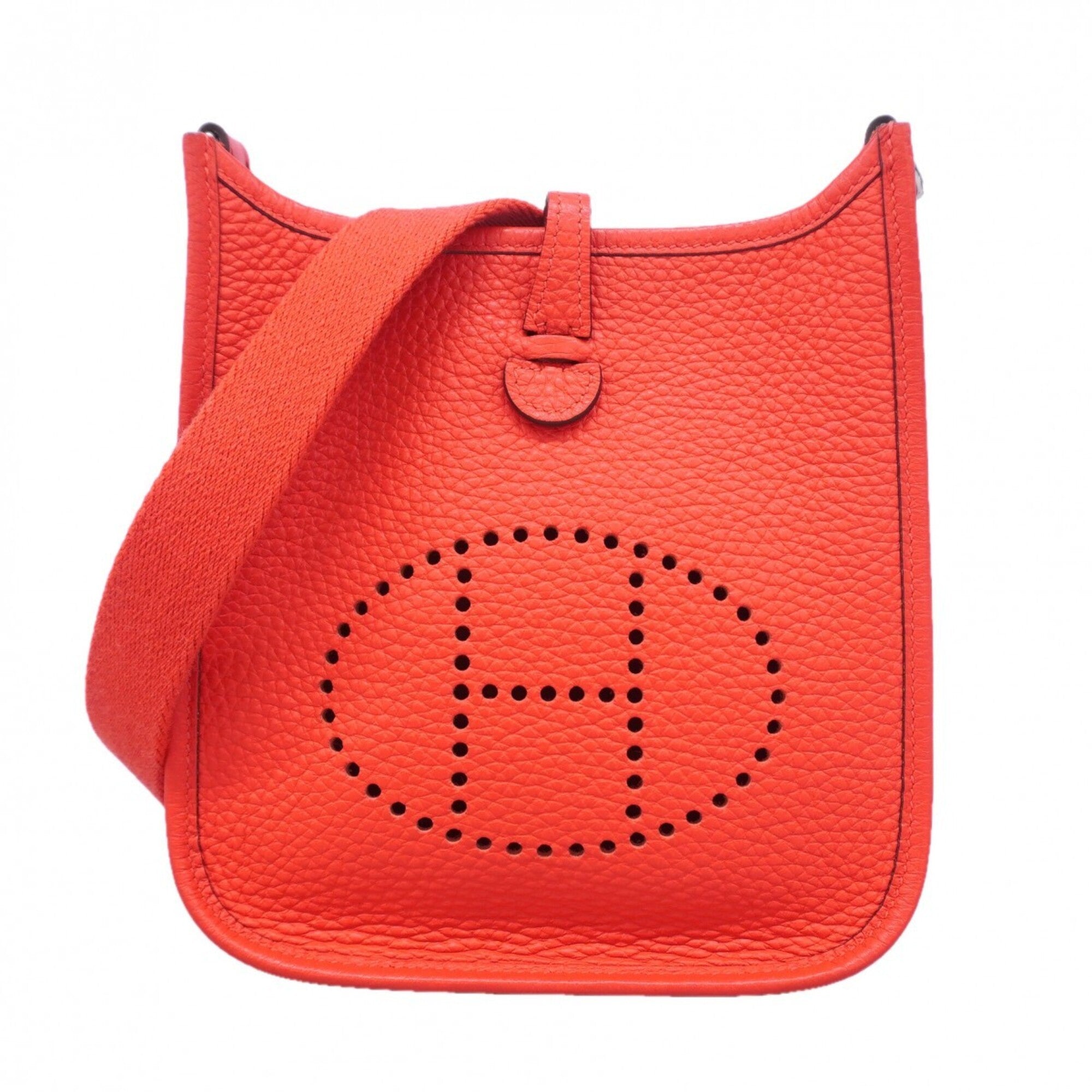Hermes Pink Taurillon Clemence Leather Shoulder Bag (Pre-Owned)