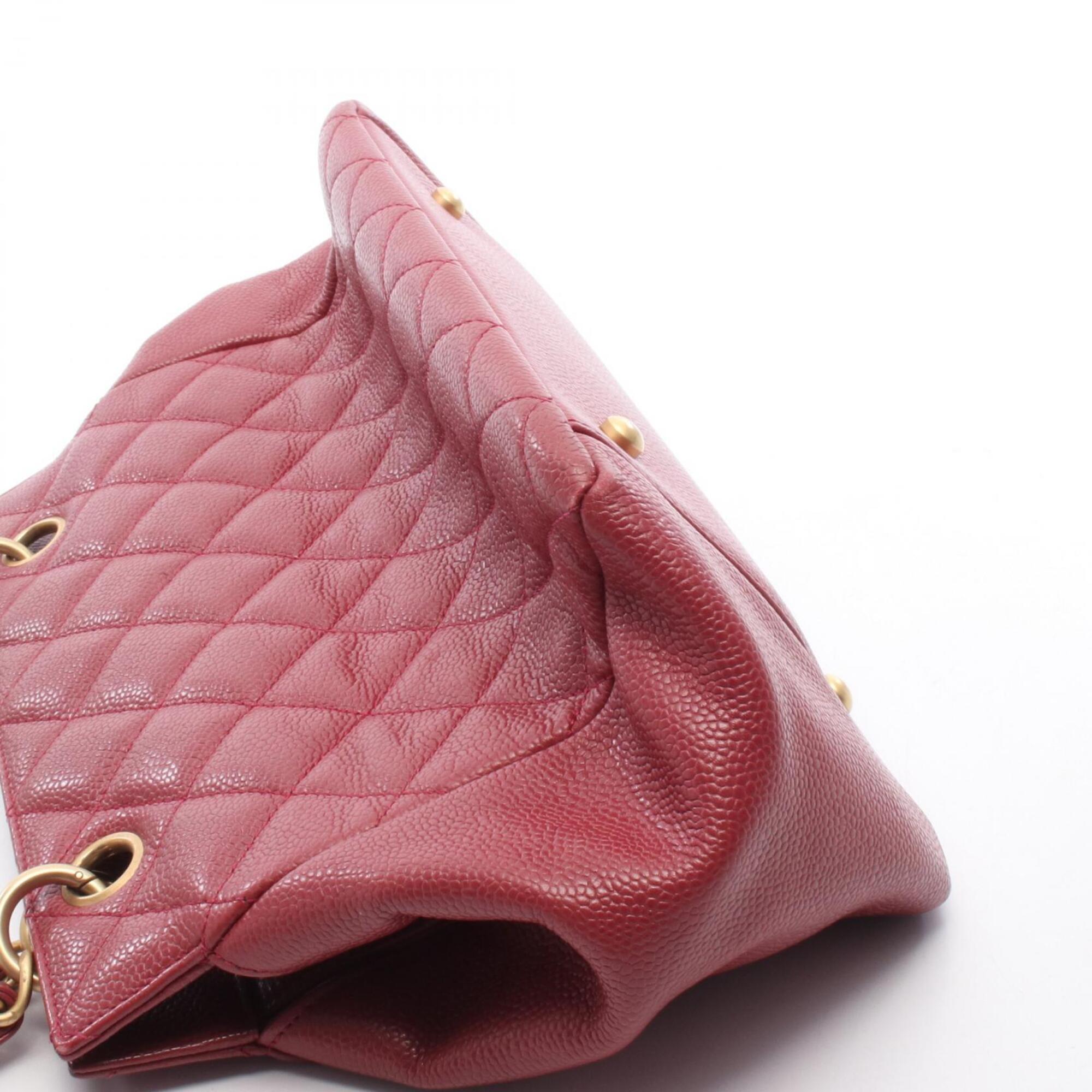 Chanel Pink Grained Calfskin Handbag (Pre-Owned)