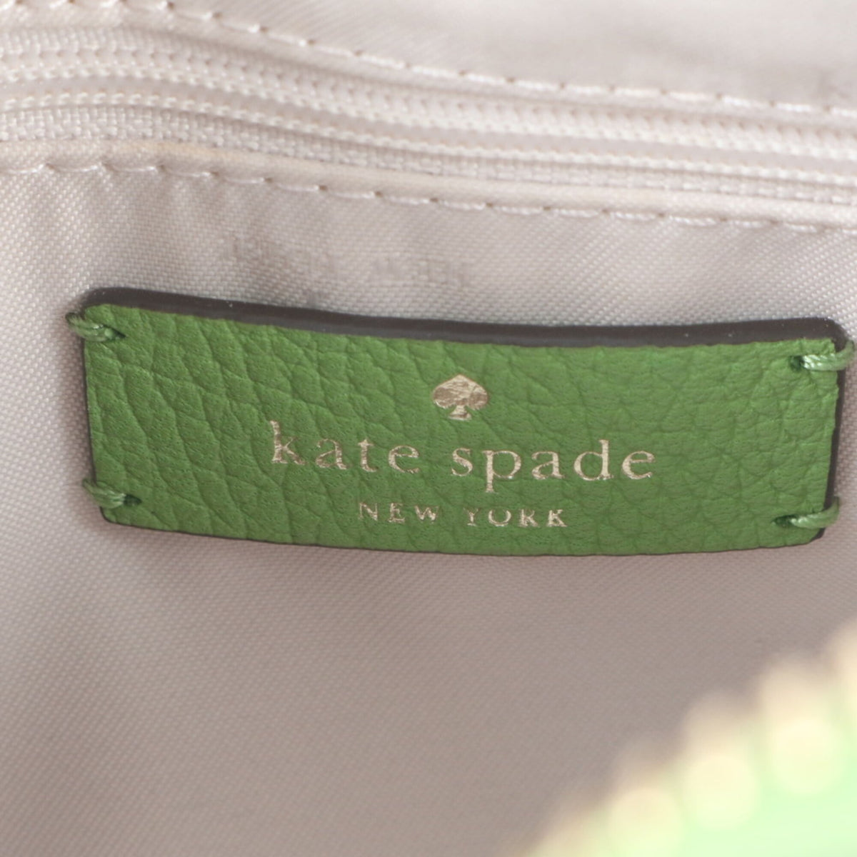 Kate Spade Green White Leather Crossbody Bag Shoulder Bag (Pre-Owned)