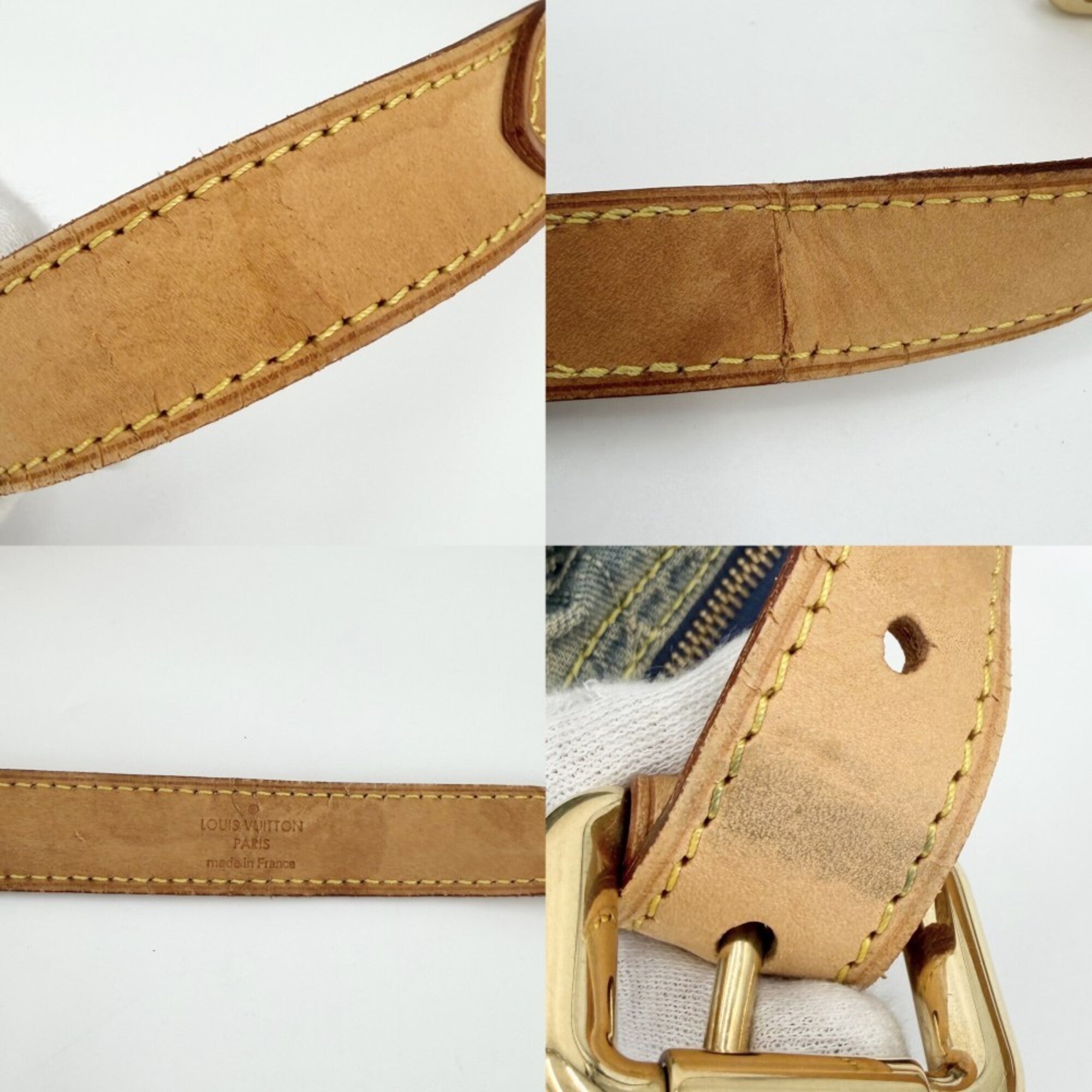 Louis Vuitton Blue Monogram Denim Shoulder Bag (Pre-Owned)