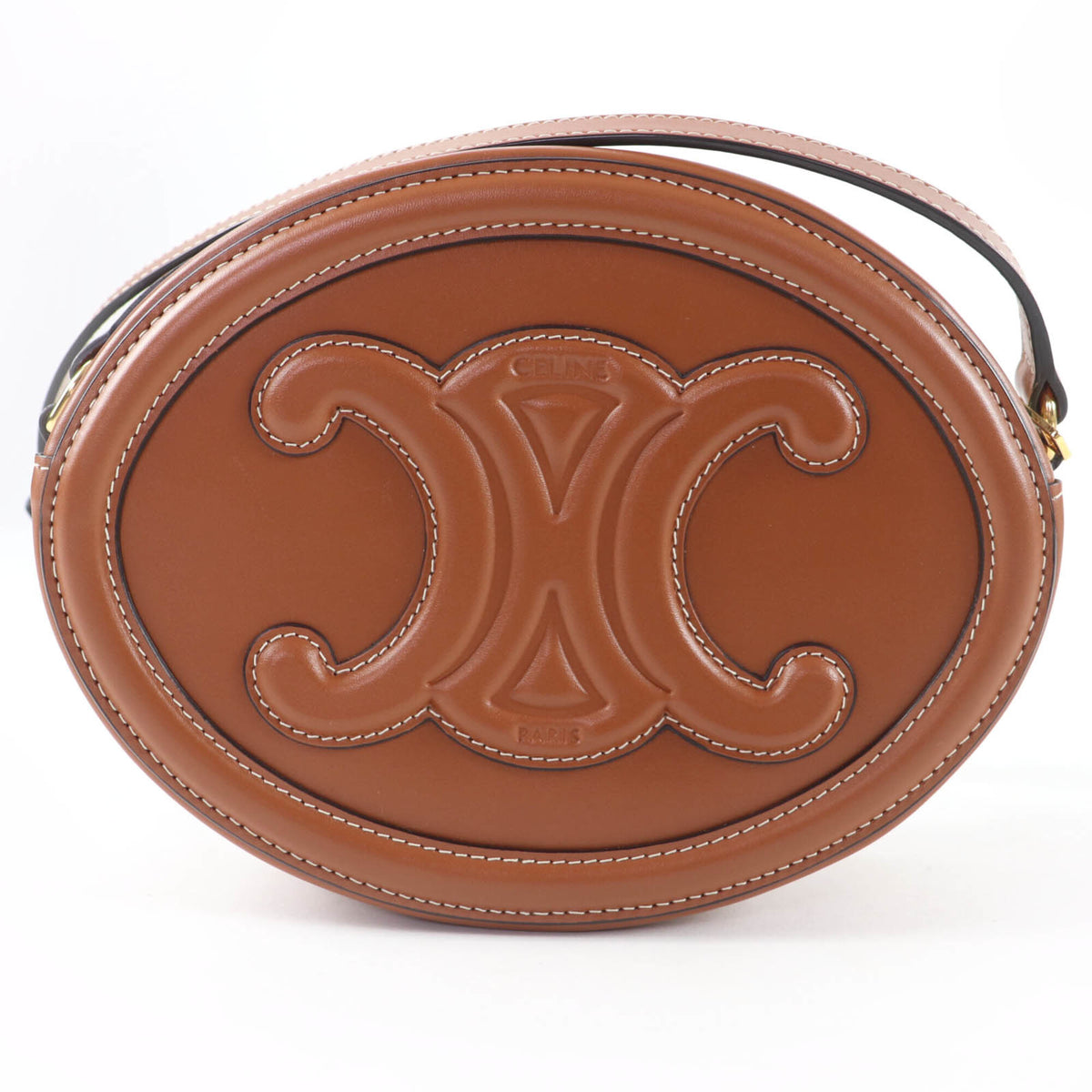 Celine Brown Leather Shoulder Bag (Pre-Owned)