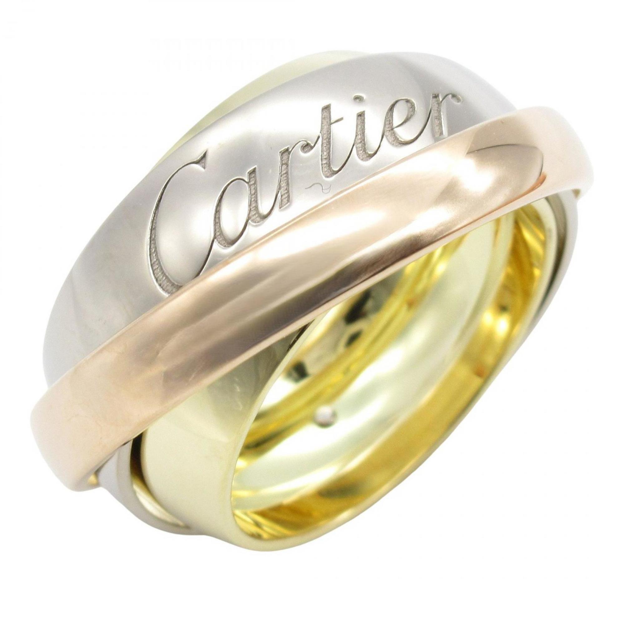 Cartier Gold Silver Yellow Gold (18K) Pink Gold (18K) White Gold (18K) Band Ring (Pre-Owned)