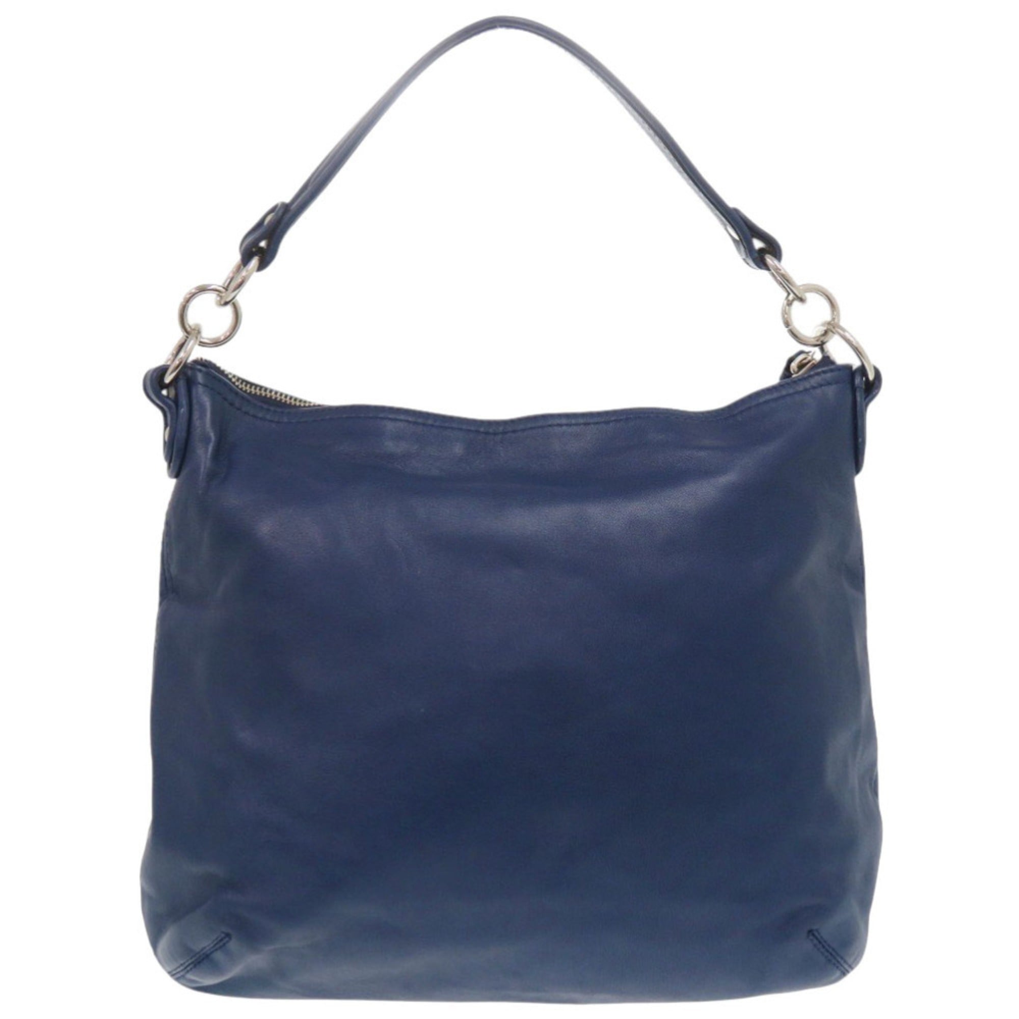 Coach Blue Leather Shoulder Bag (Pre-Owned)