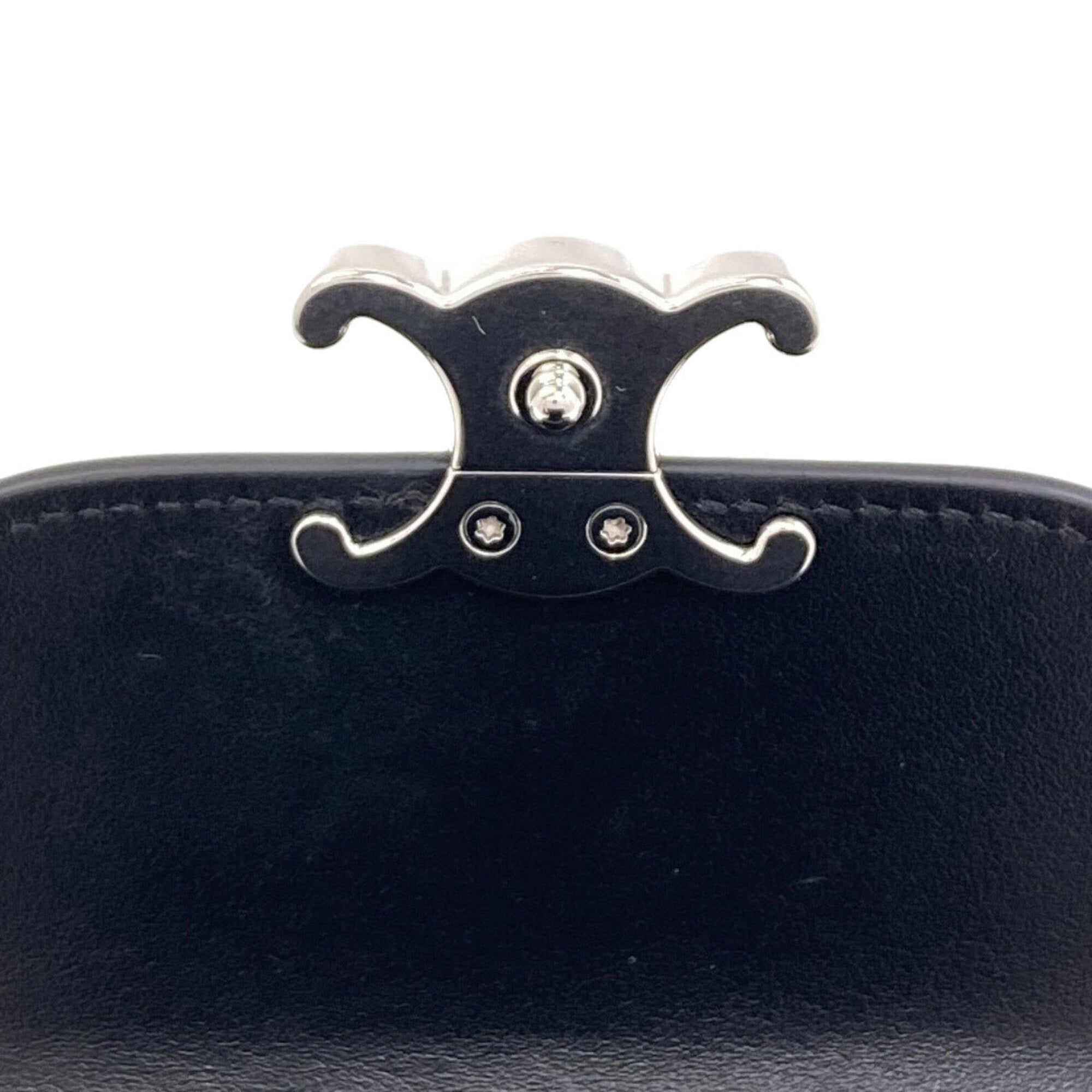 Celine Black Leather Wallet (Tri-Fold) (Pre-Owned)