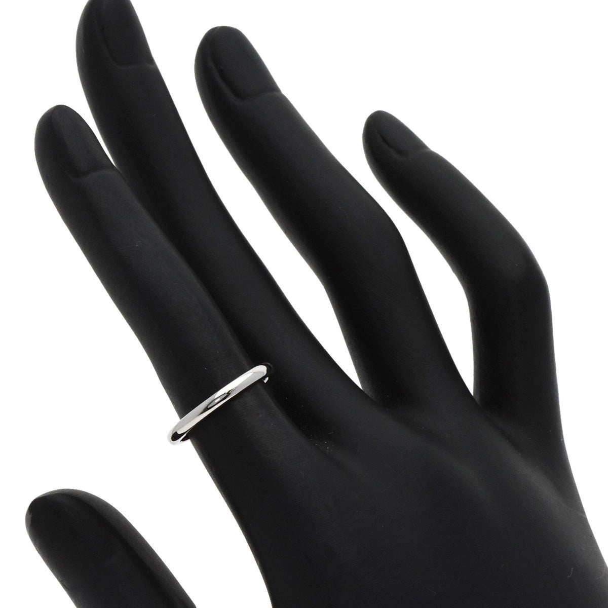 Van Cleef & Arpels Platinum Platinum 950 Band Ring (Pre-Owned)