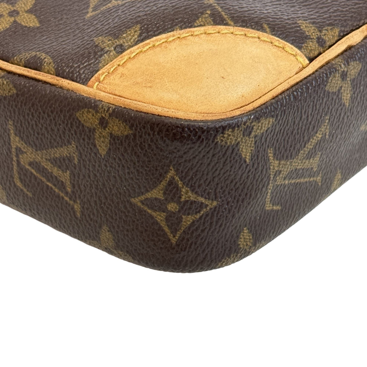 Louis Vuitton Brown Monogram Canvas Leather Crossbody Bag Pochette Shoulder Bag (Pre-Owned)