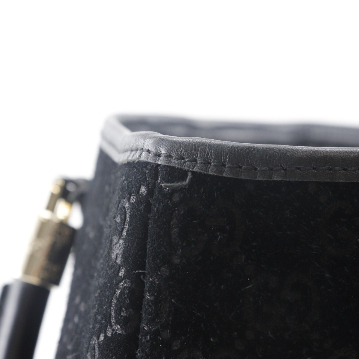 Gucci Black Suede Tote Bag (Pre-Owned)
