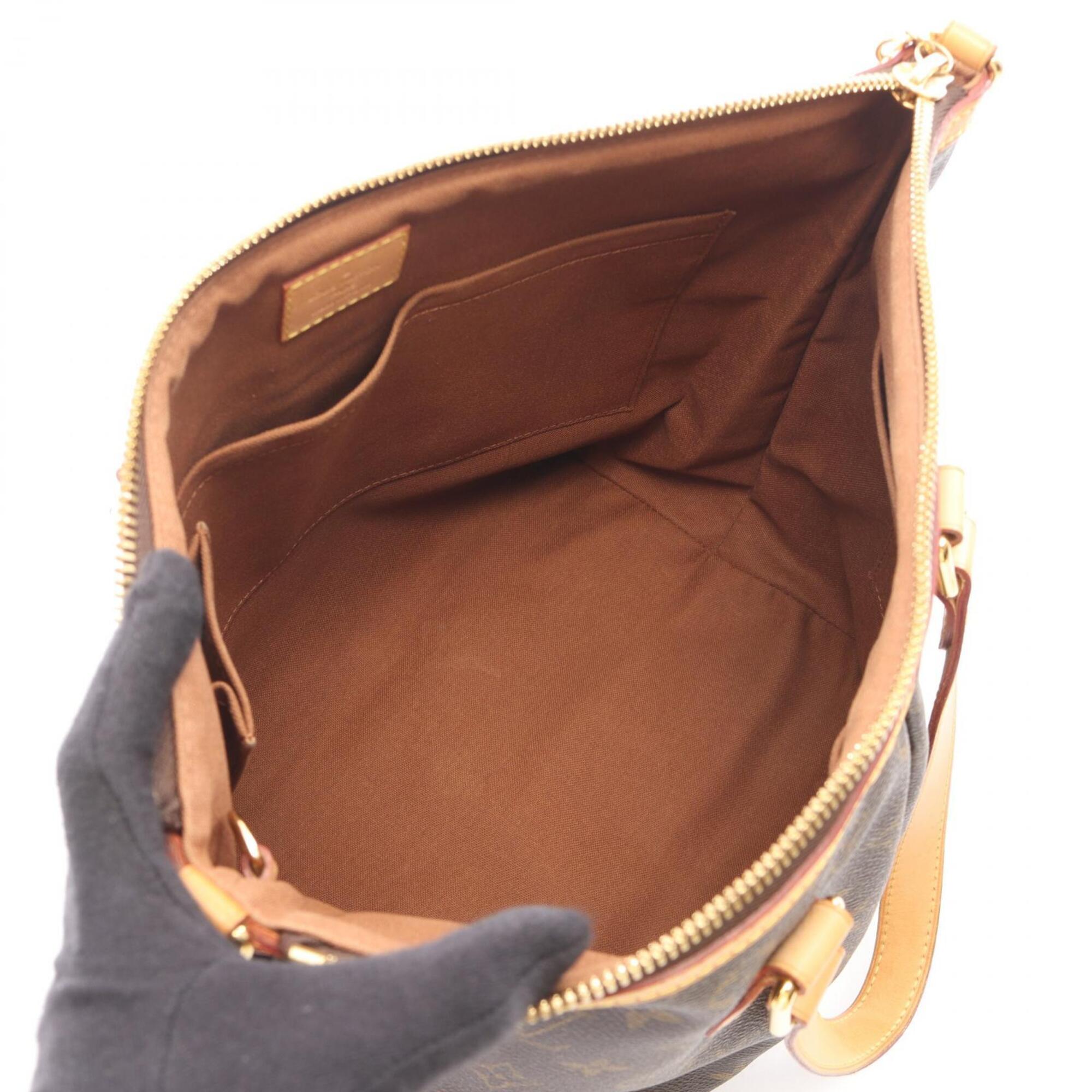 Louis Vuitton Brown Pvc Coated Canvas Leather Handbag (Pre-Owned)