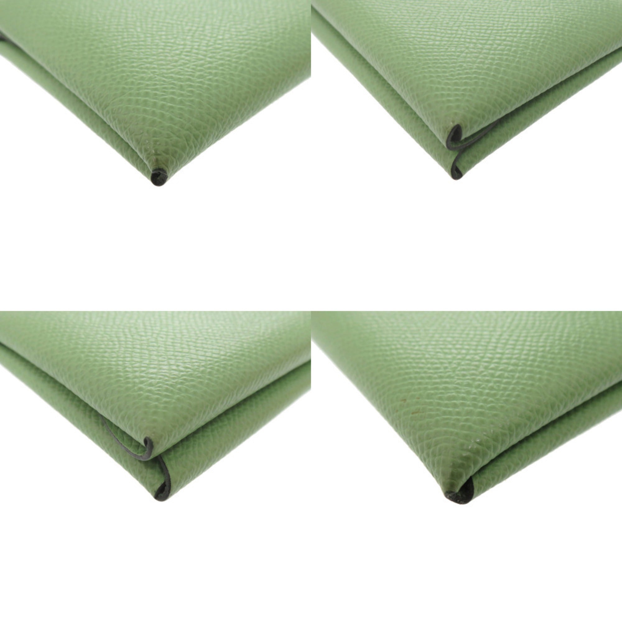 Hermes Green Epsom Leather Coin Purse/Coin Case (Pre-Owned)