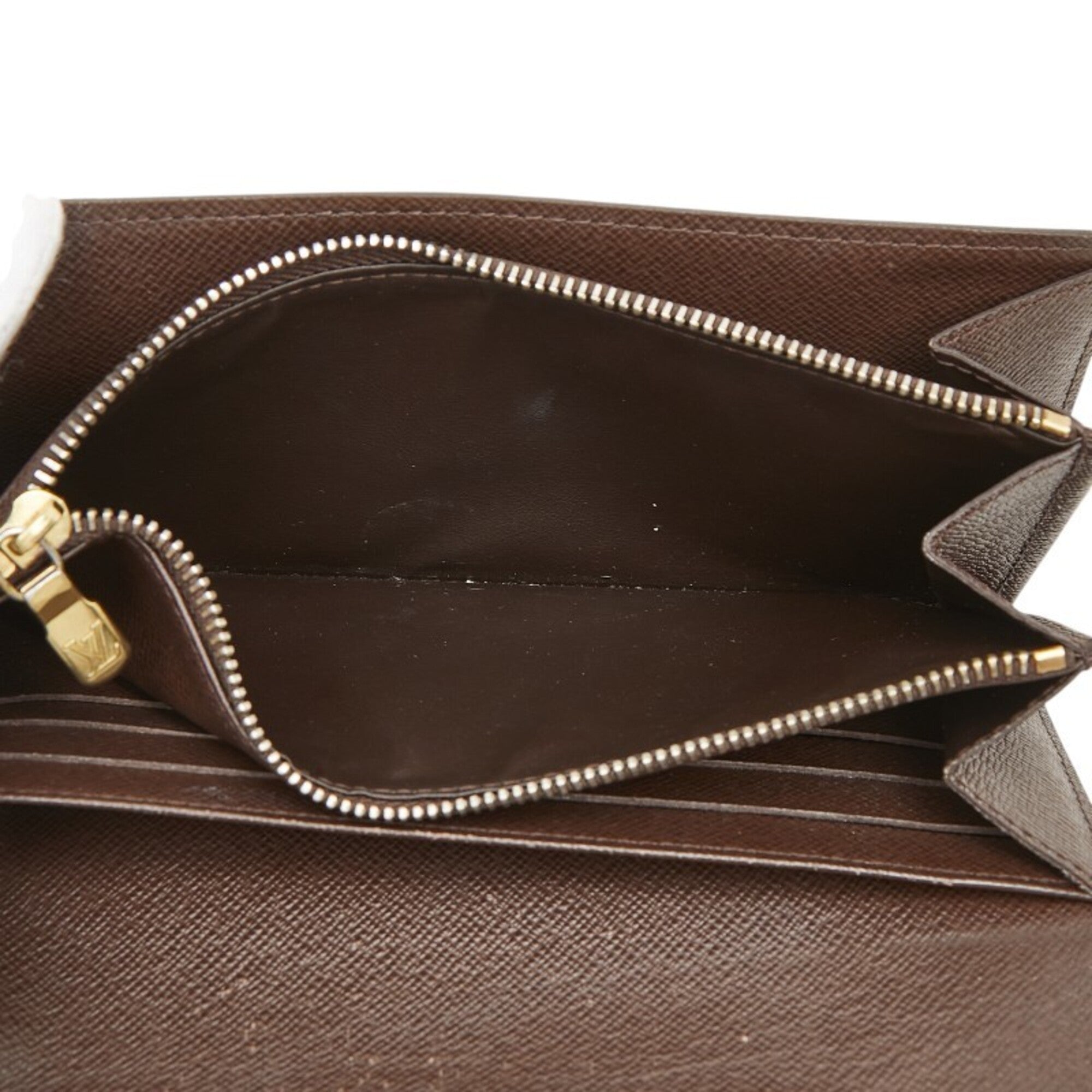 Louis Vuitton Brown Pvc Leather Long Wallet (Bi-Fold) (Pre-Owned)