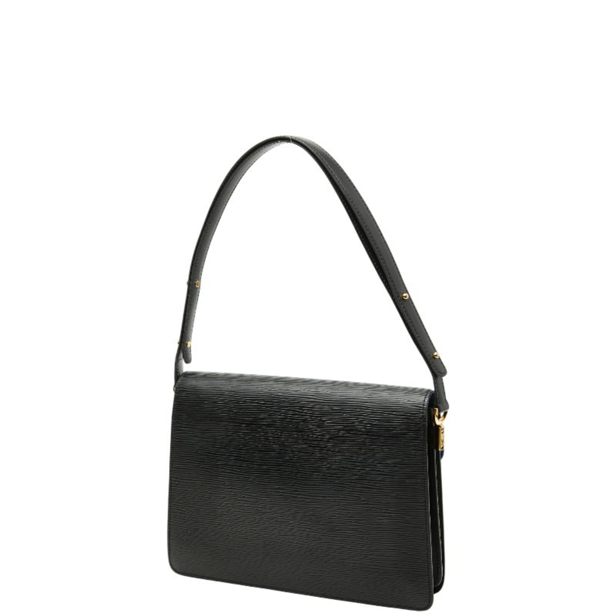 Louis Vuitton Black Blue Cuir Ombre Leather Handbag Shoulder Bag (Pre-Owned)
