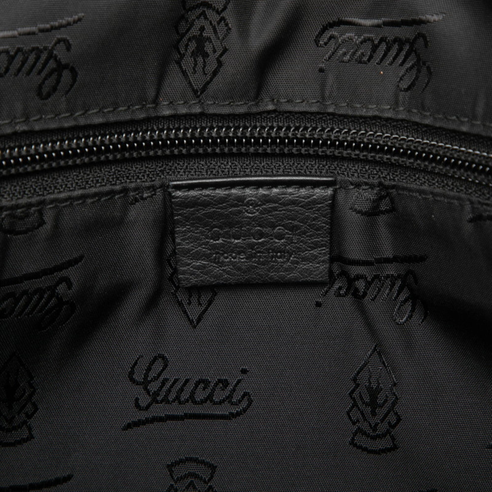 Gucci Black Leather Shoulder Bag (Pre-Owned)