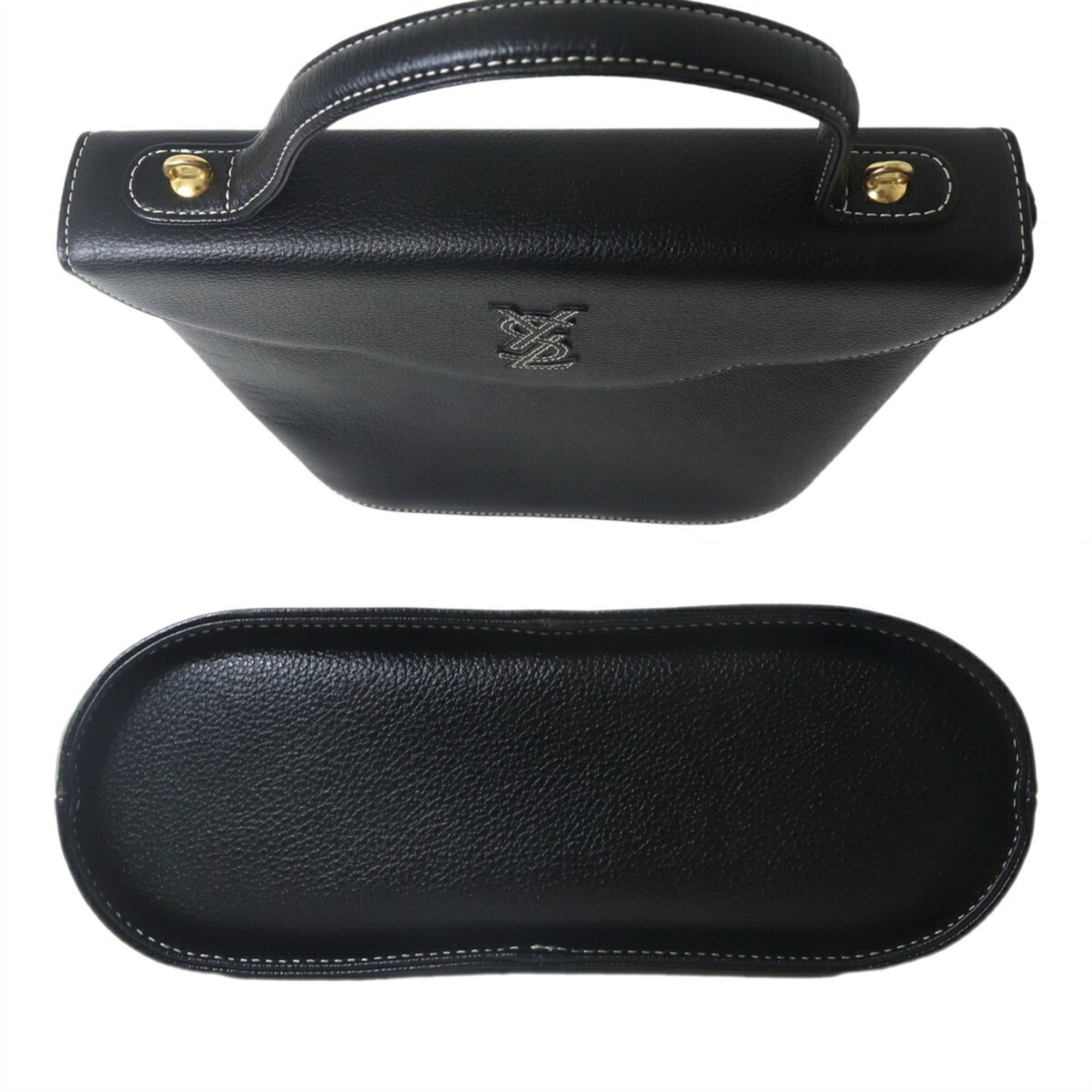 Yves Saint Laurent Black Leather Handbag (Pre-Owned)