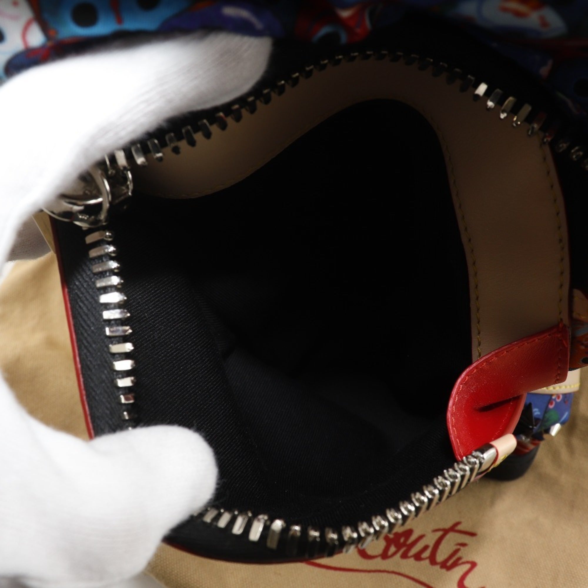Christian Louboutin Multi-Color Nylon Leather Backpack (Pre-Owned)