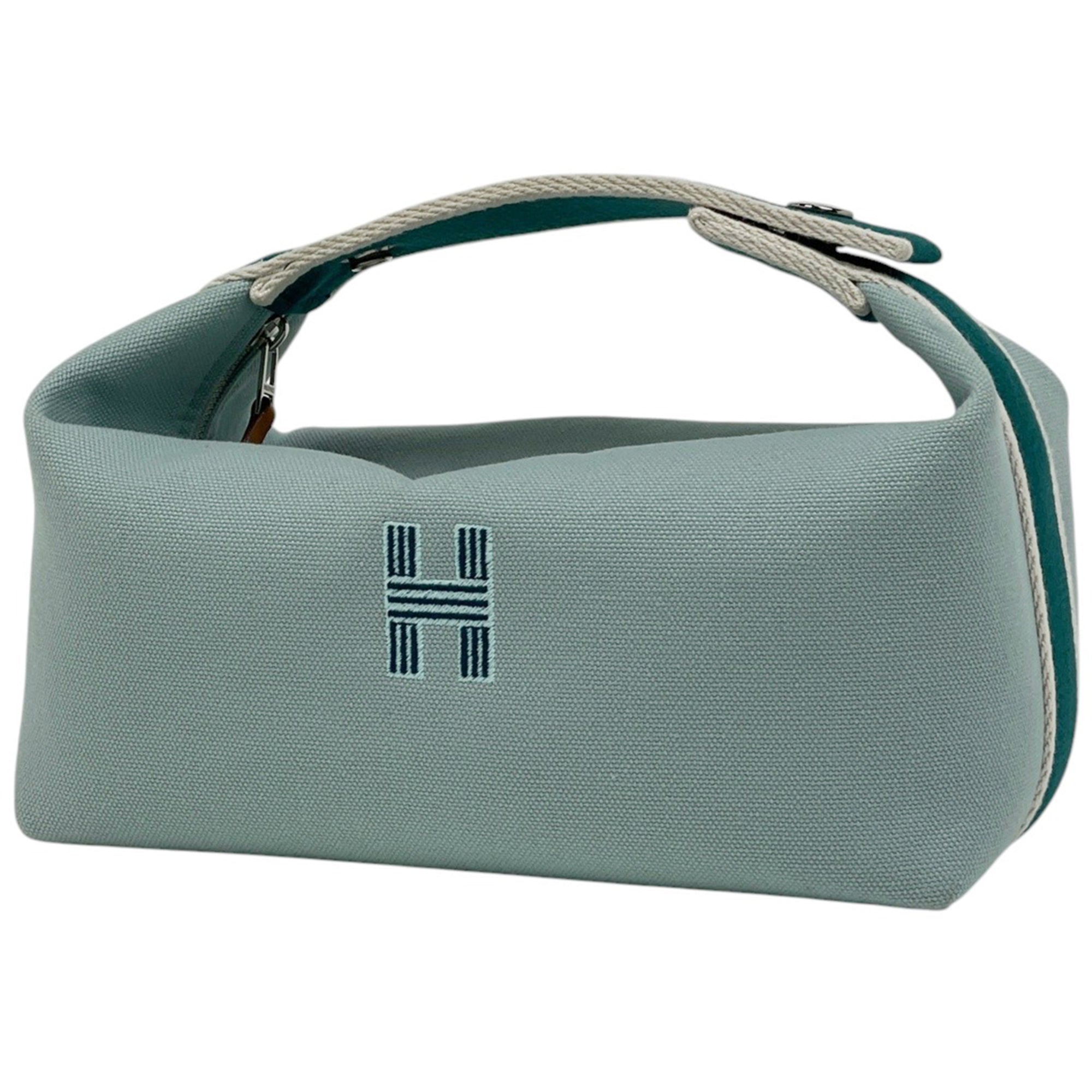 Hermes Light Blue Cotton Handbag Pouch (Pre-Owned)