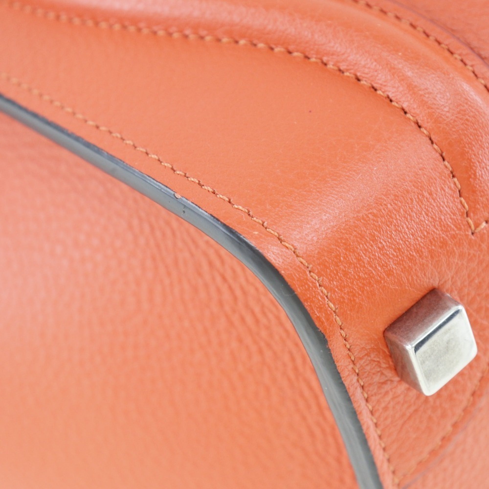 Celine Red Color Leather Handbag (Pre-Owned)