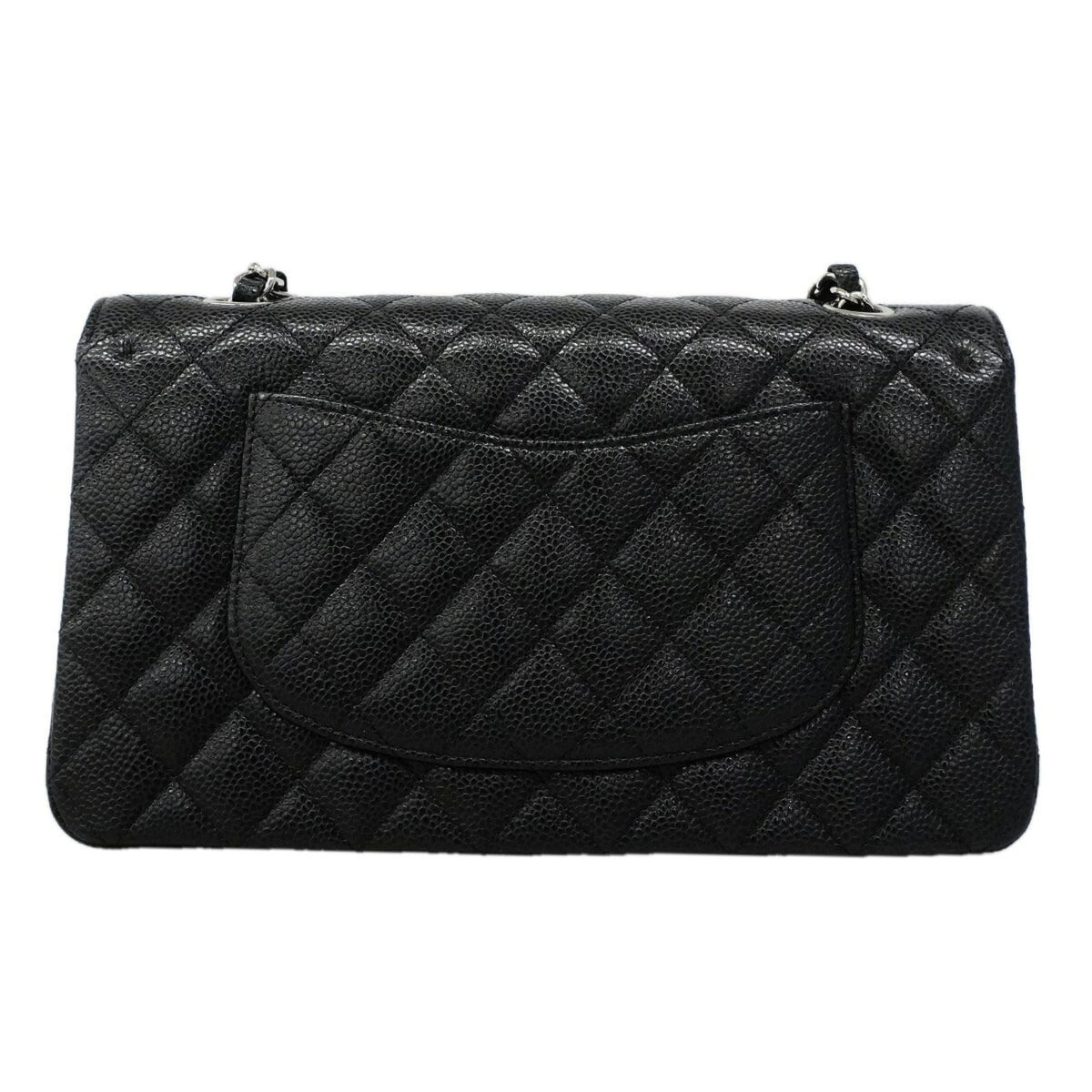 Chanel Black Grained Calfskin Shoulder Bag (Pre-Owned)