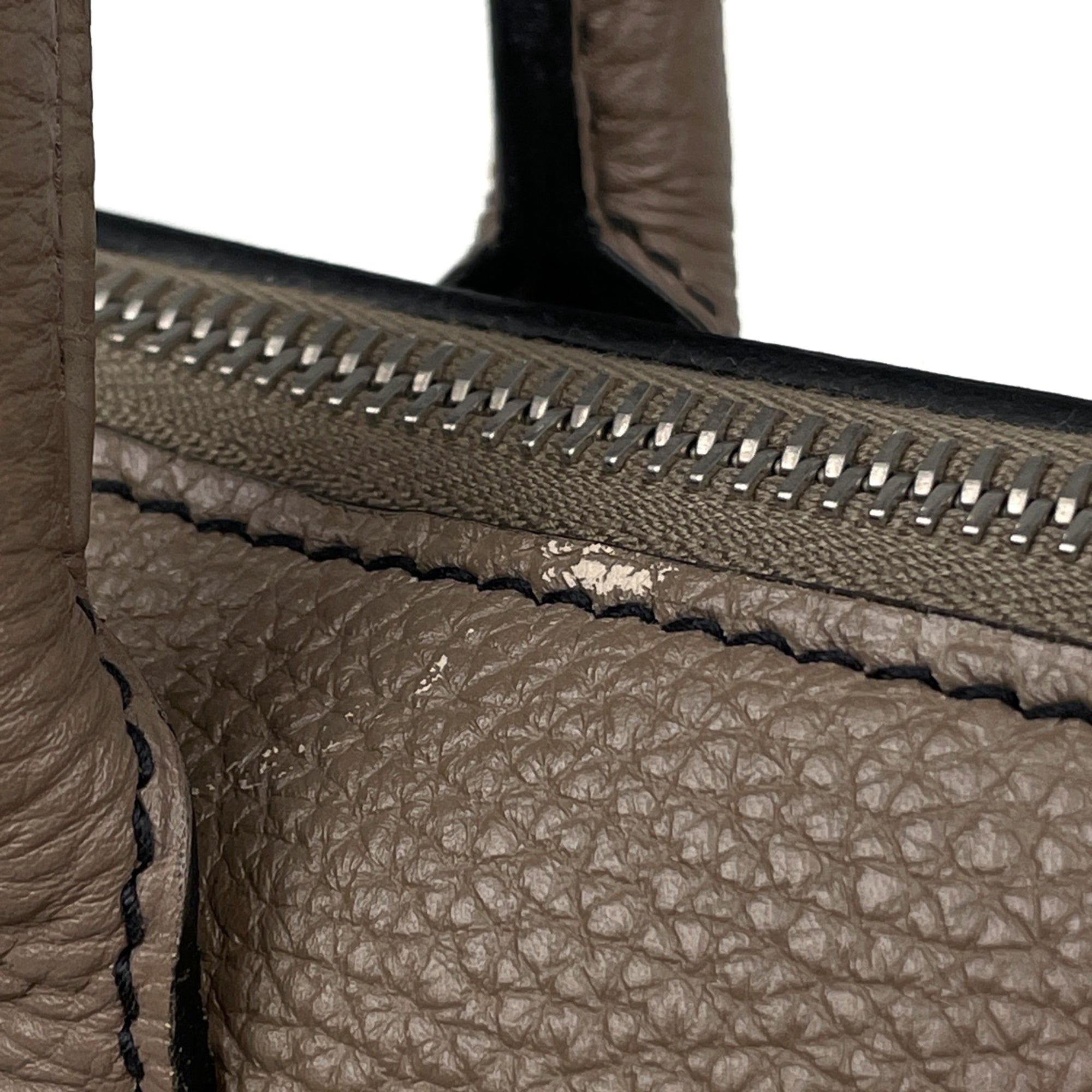 Hermes Brown Togo Leather Handbag (Pre-Owned)