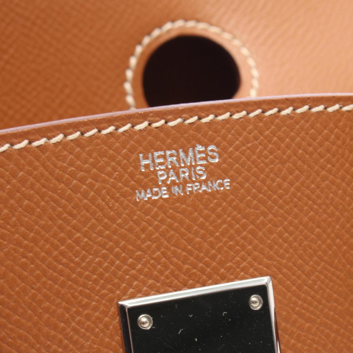 Hermes Brown Epsom Leather Handbag (Pre-Owned)