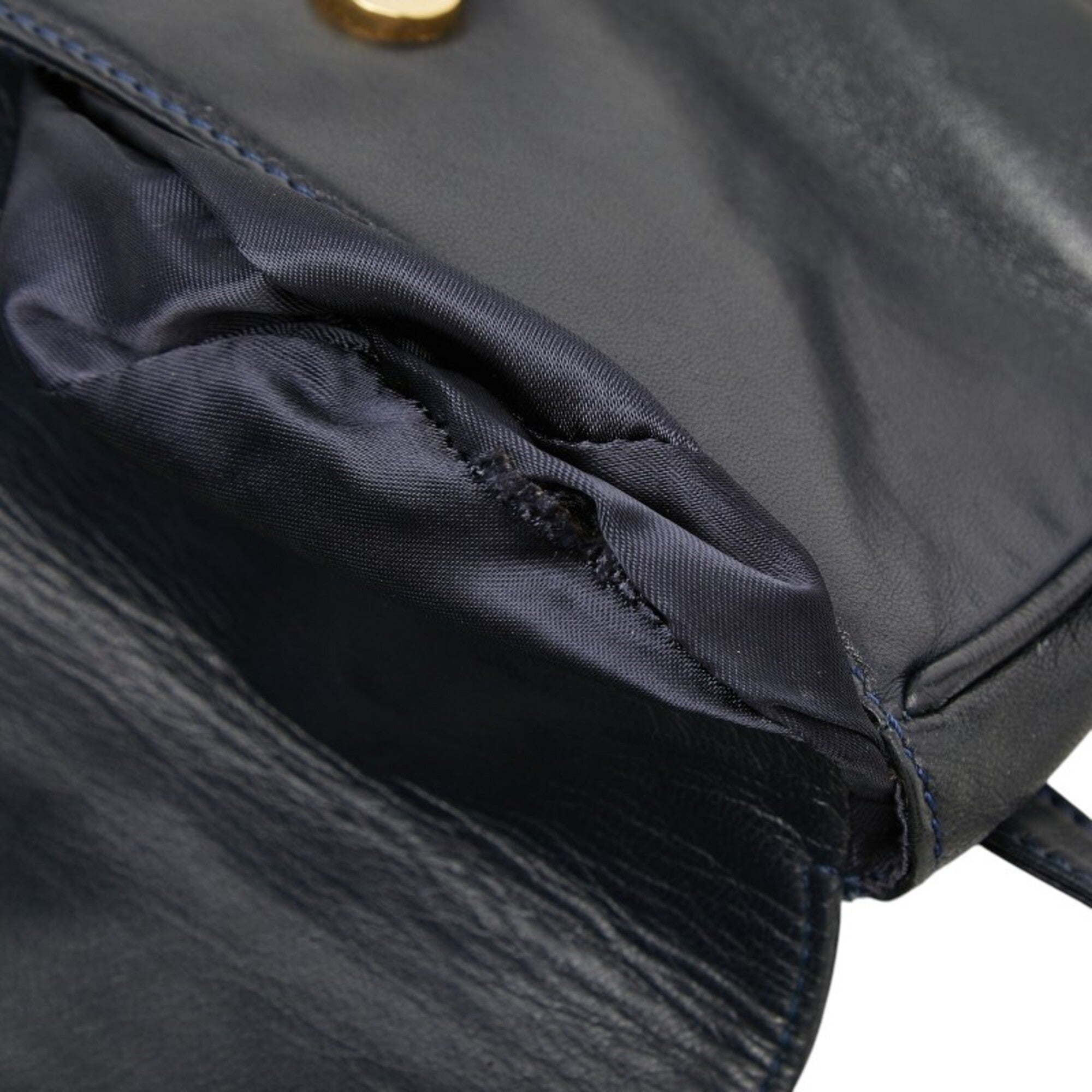 Loewe Navy Leather Sling Bag (Pre-Owned)