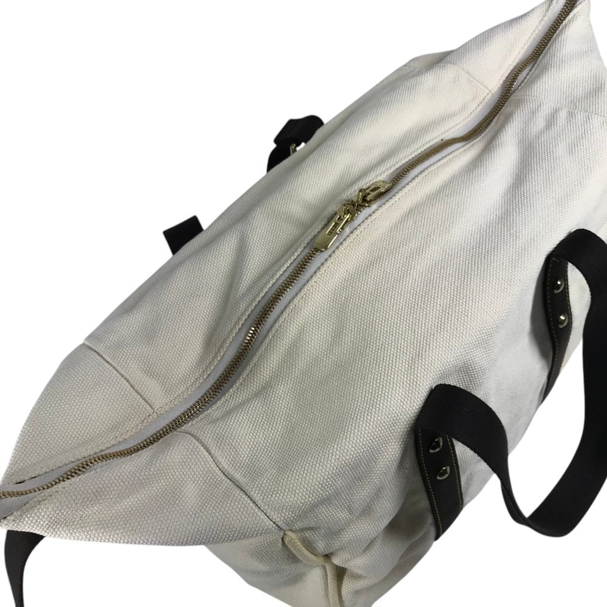Louis Vuitton Brown Ecru White Canvas Shoulder Bag Tote Bag (Pre-Owned)