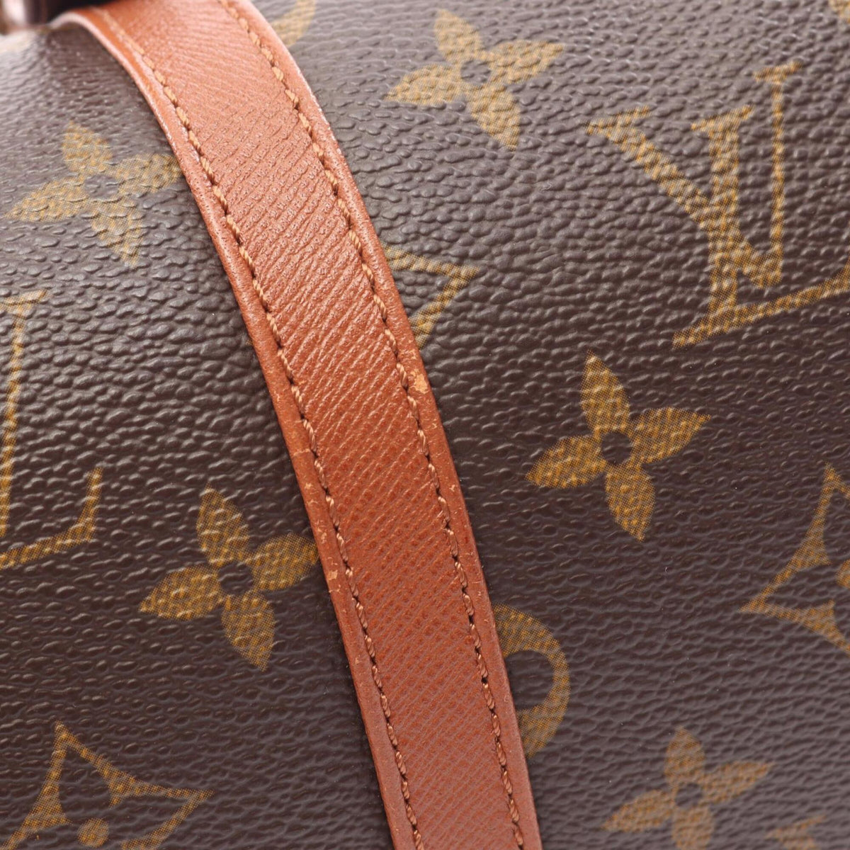 Louis Vuitton Monogram Brown Coated Canvas Leather Handbag (Pre-Owned)
