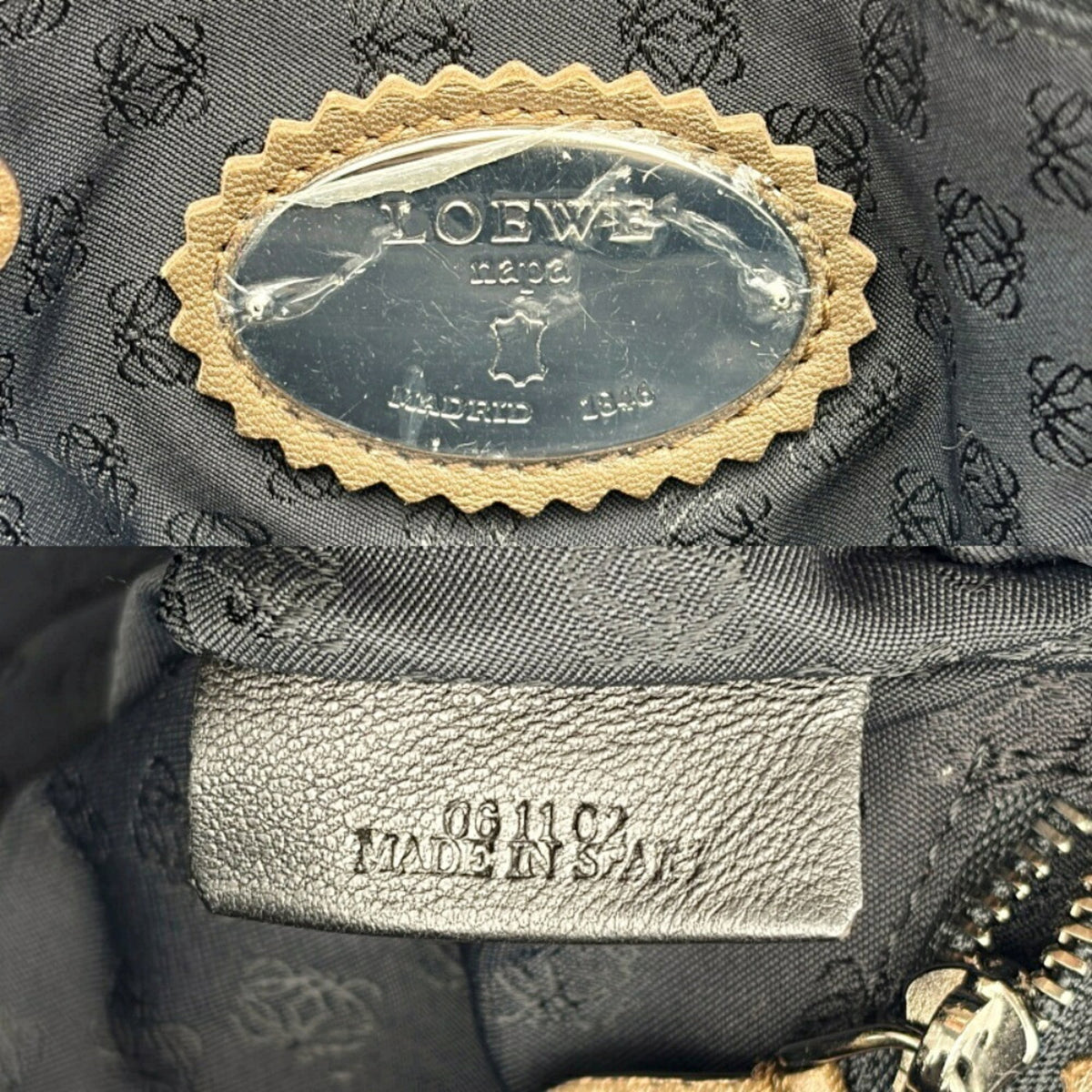 Loewe Bronze Nappa Leather Leather Shoulder Bag (Pre-Owned)